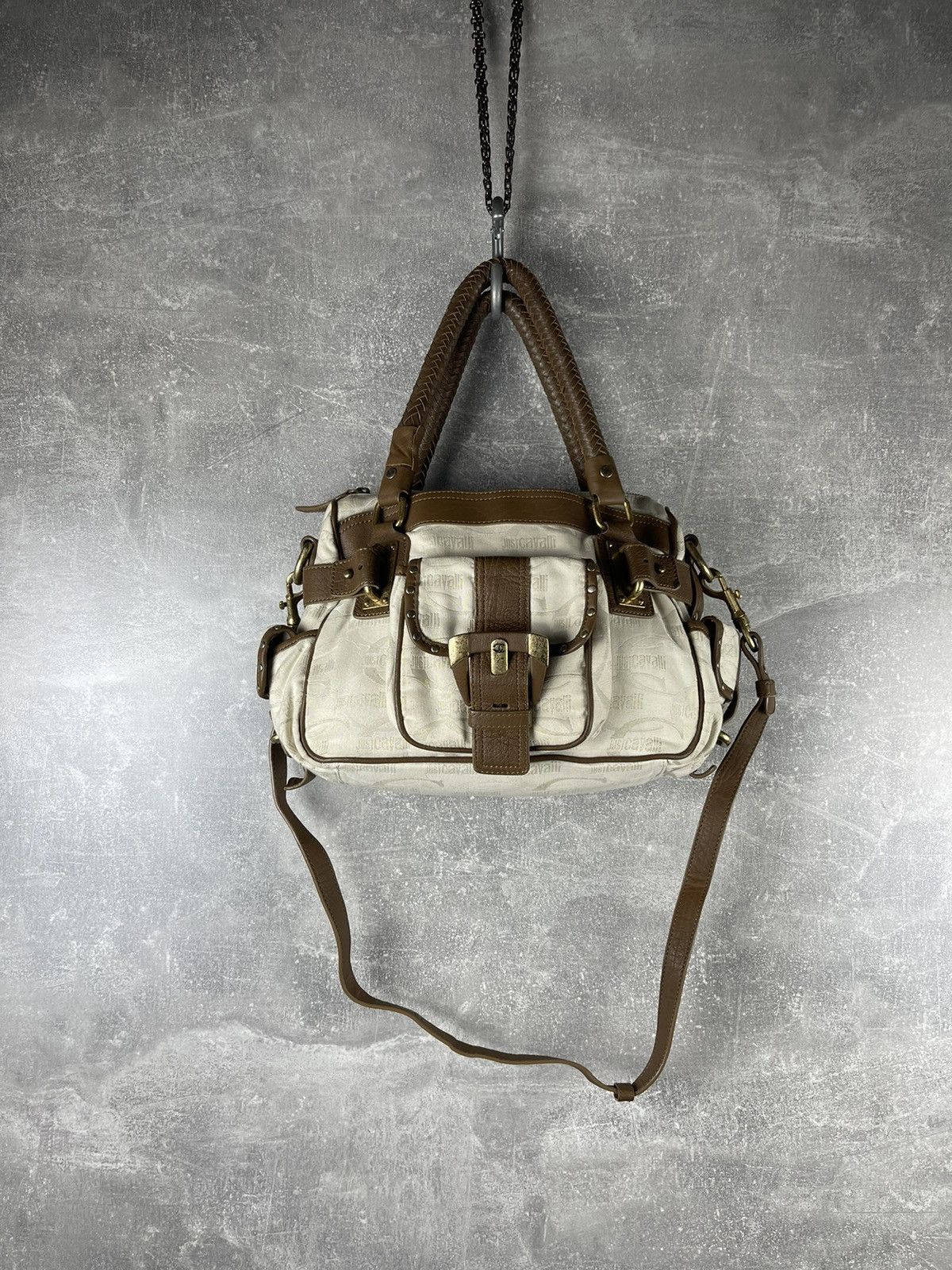 Just Cavalli Roberto Cavalli Just Cavalli Vintage Y2K Tote Crossbody Bag Size ONE SIZE - 1 Thumbnail