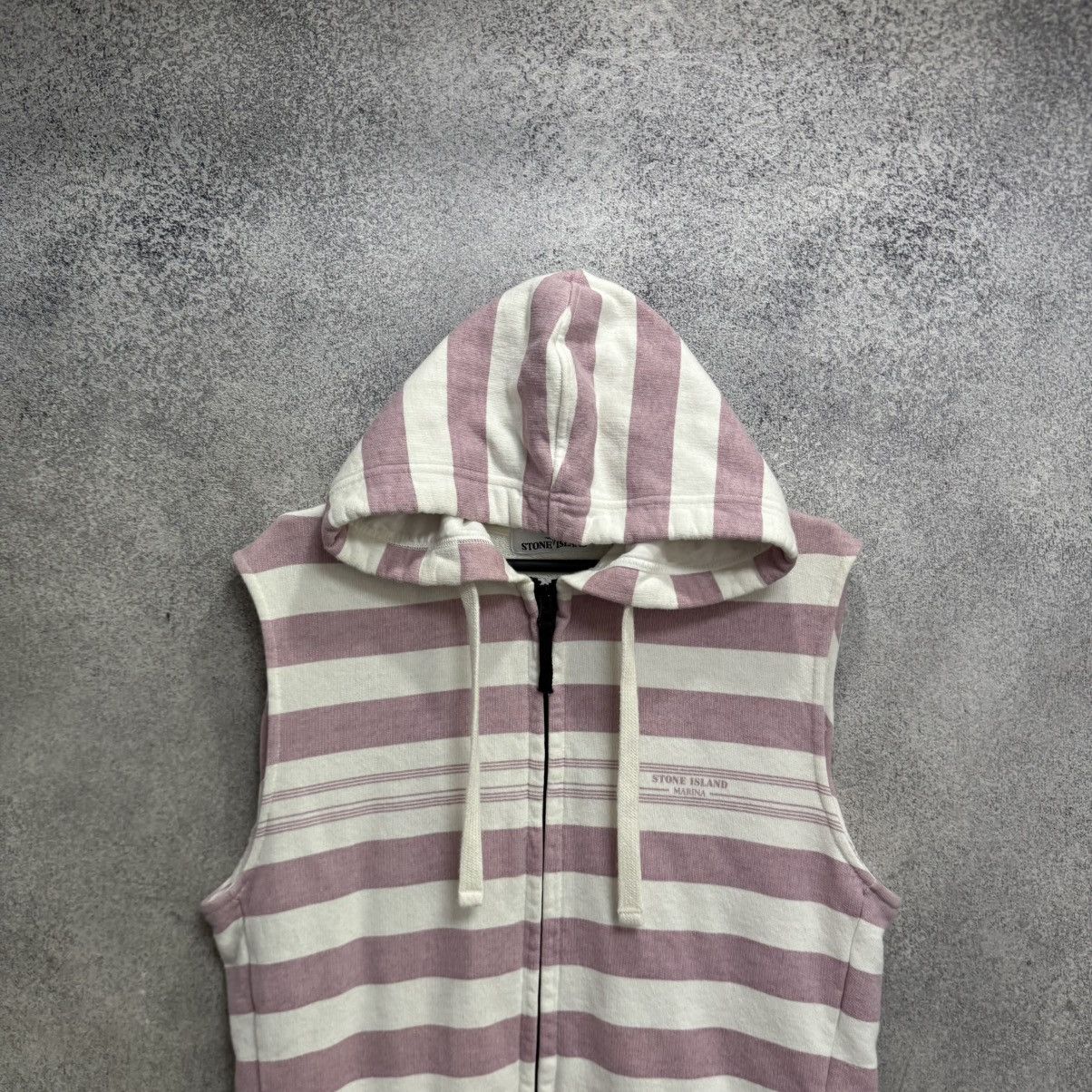 Stone Island Stone Island vest zip-hoodie striped Size US S / EU 44-46 / 1 - 2 Thumbnail