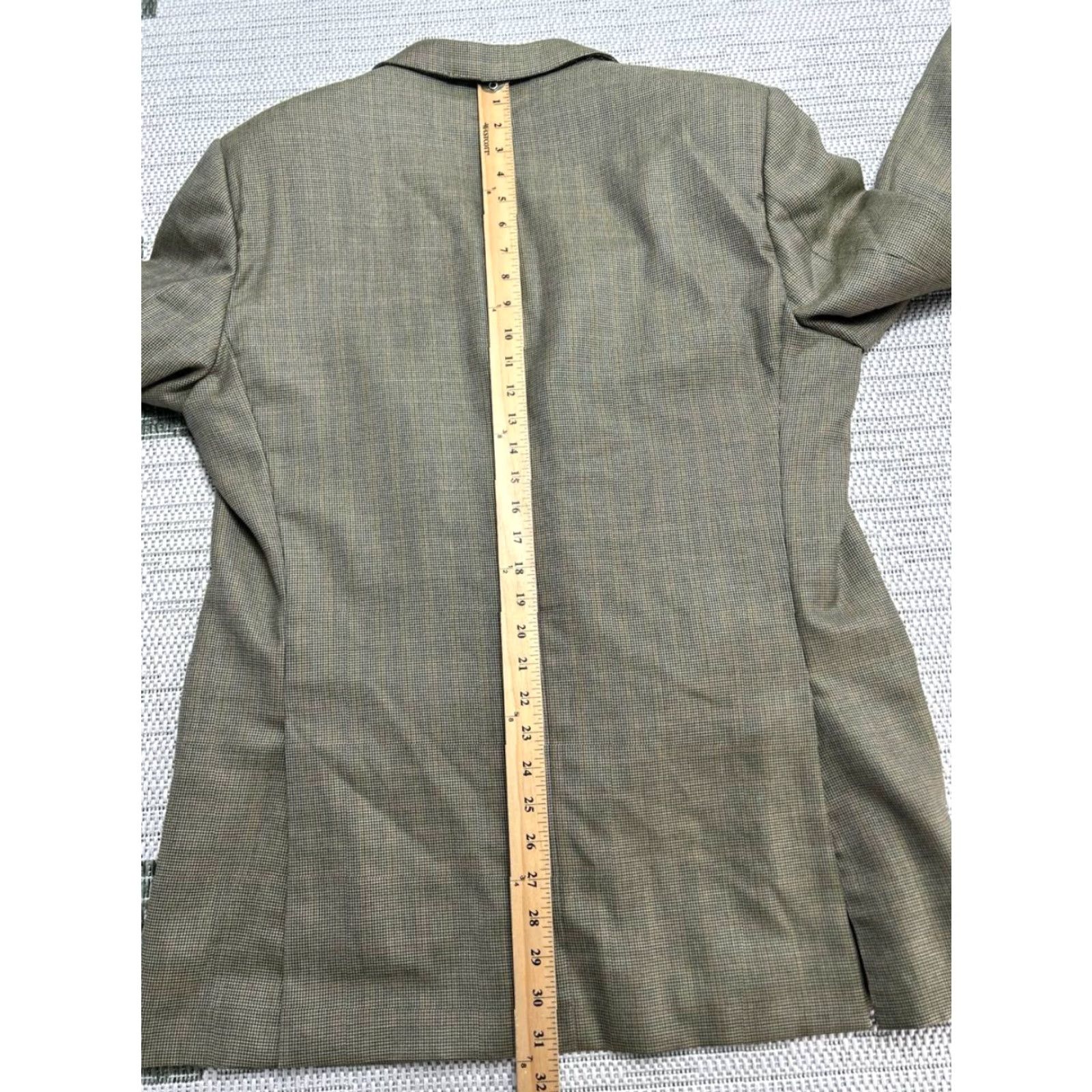 Ermenegildo Zegna Ermenegildo Zegna Suit Jacket Men 44 Green Plaid Cashmere 2 Piece Modern Notch Single-Breasted Casual Senior? Size 44R - 4 Thumbnail