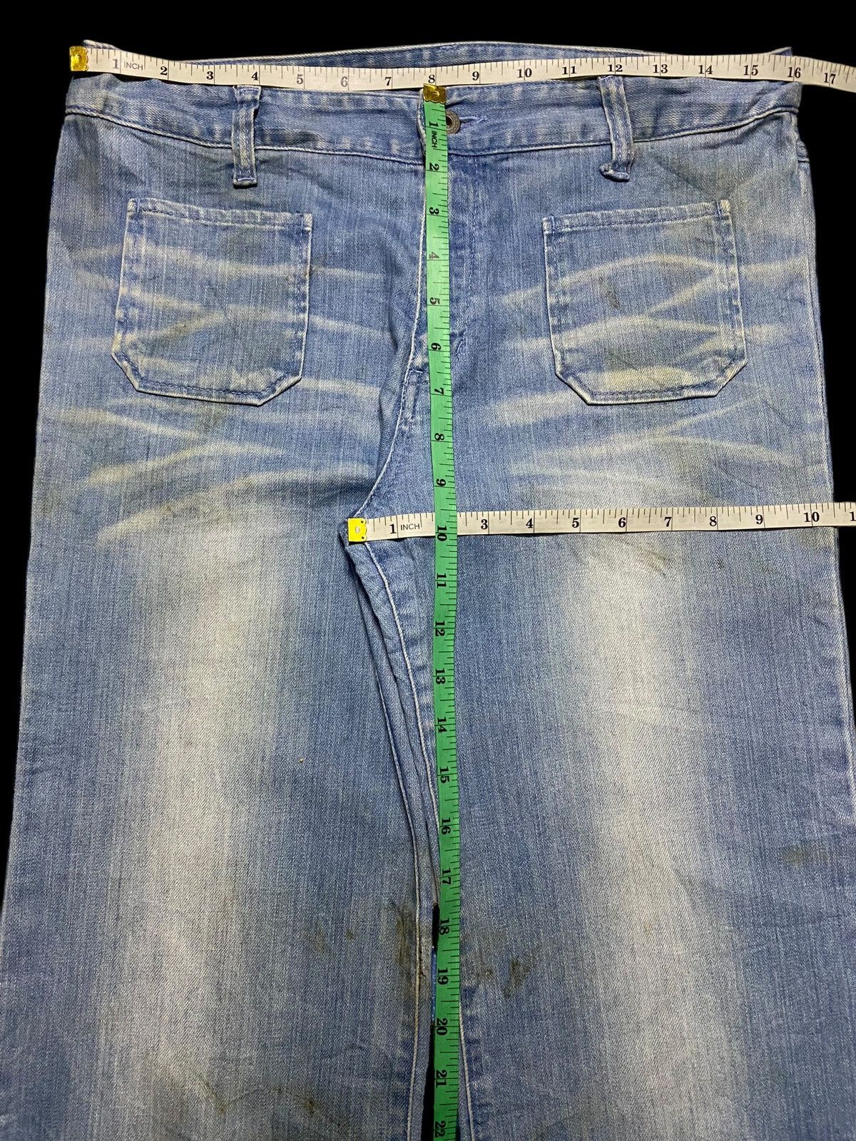 Vintage Distressed Japanese Brand with paint splatters indie grunge Size US 32 / EU 48 - 10 Thumbnail