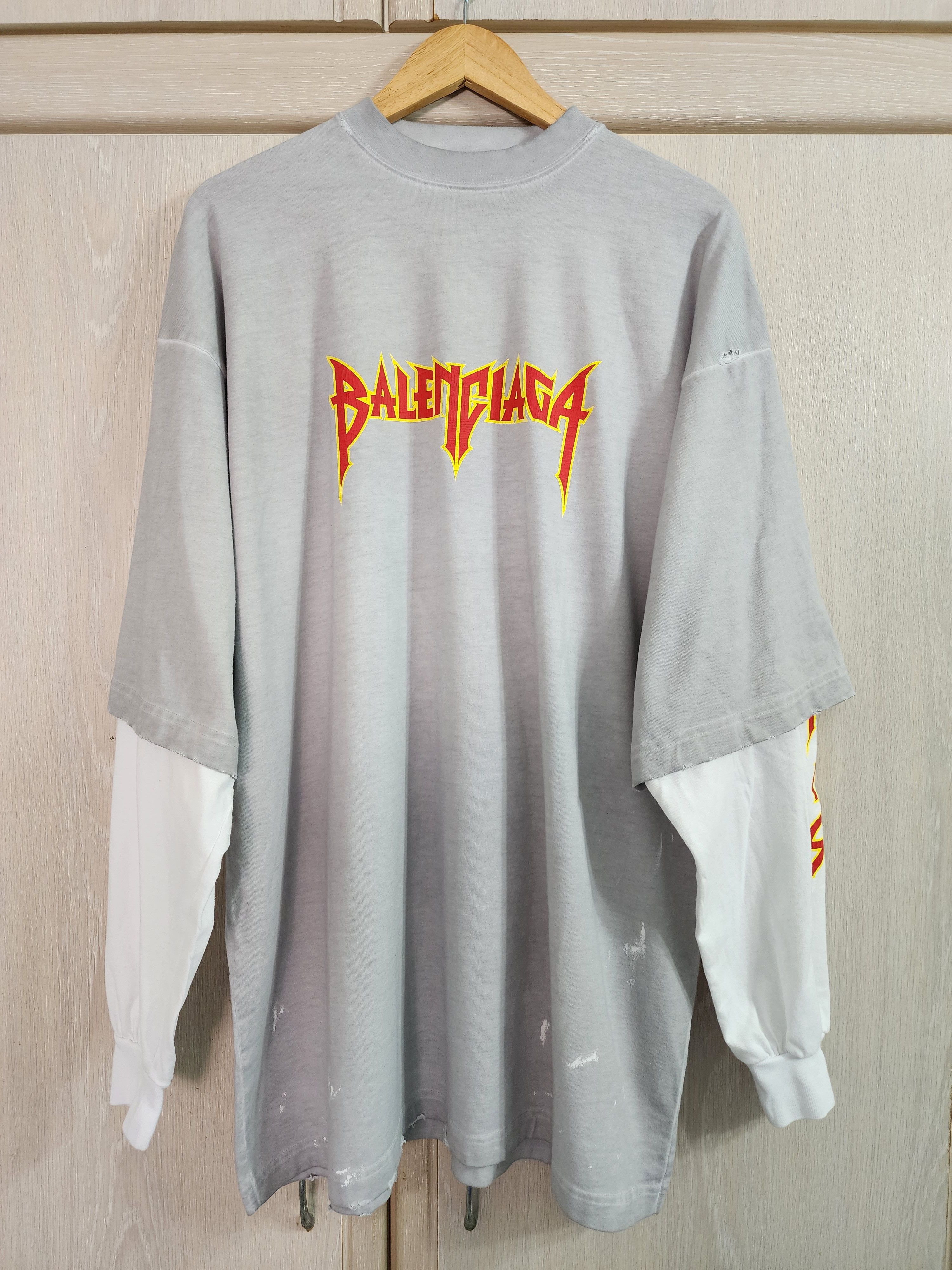 BALENCIAGA メタル ロンT Diy metal ロングスリーブ tシャツ ミディアムフィット