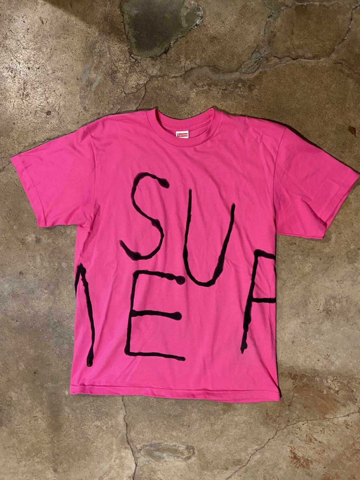 Supreme Painted Tee Fuchsia / Pink