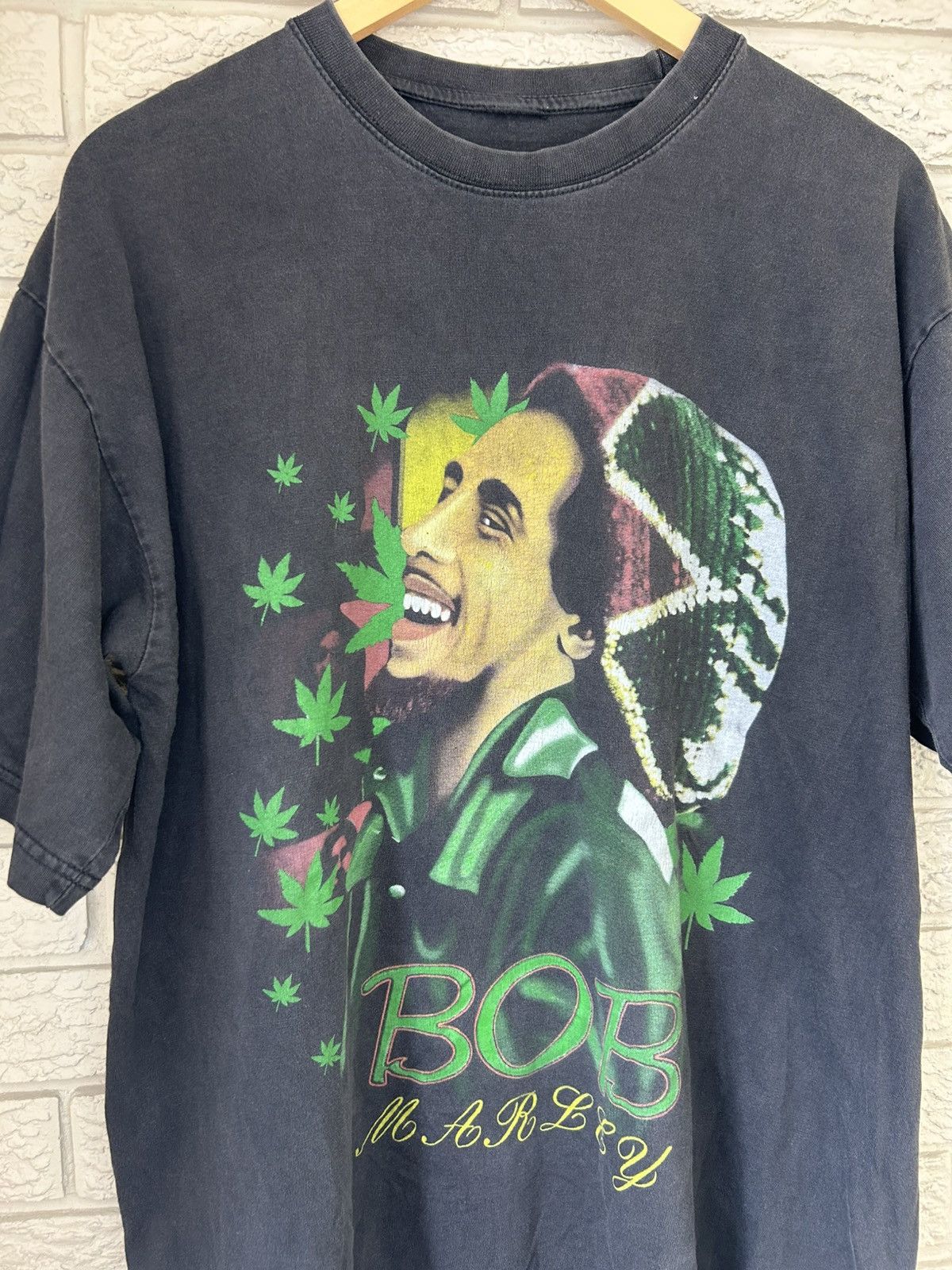 Bob Marley Vintage Faded Bob Marley Weed Rap Tee Size US XL / EU 56 / 4 - 2 Thumbnail
