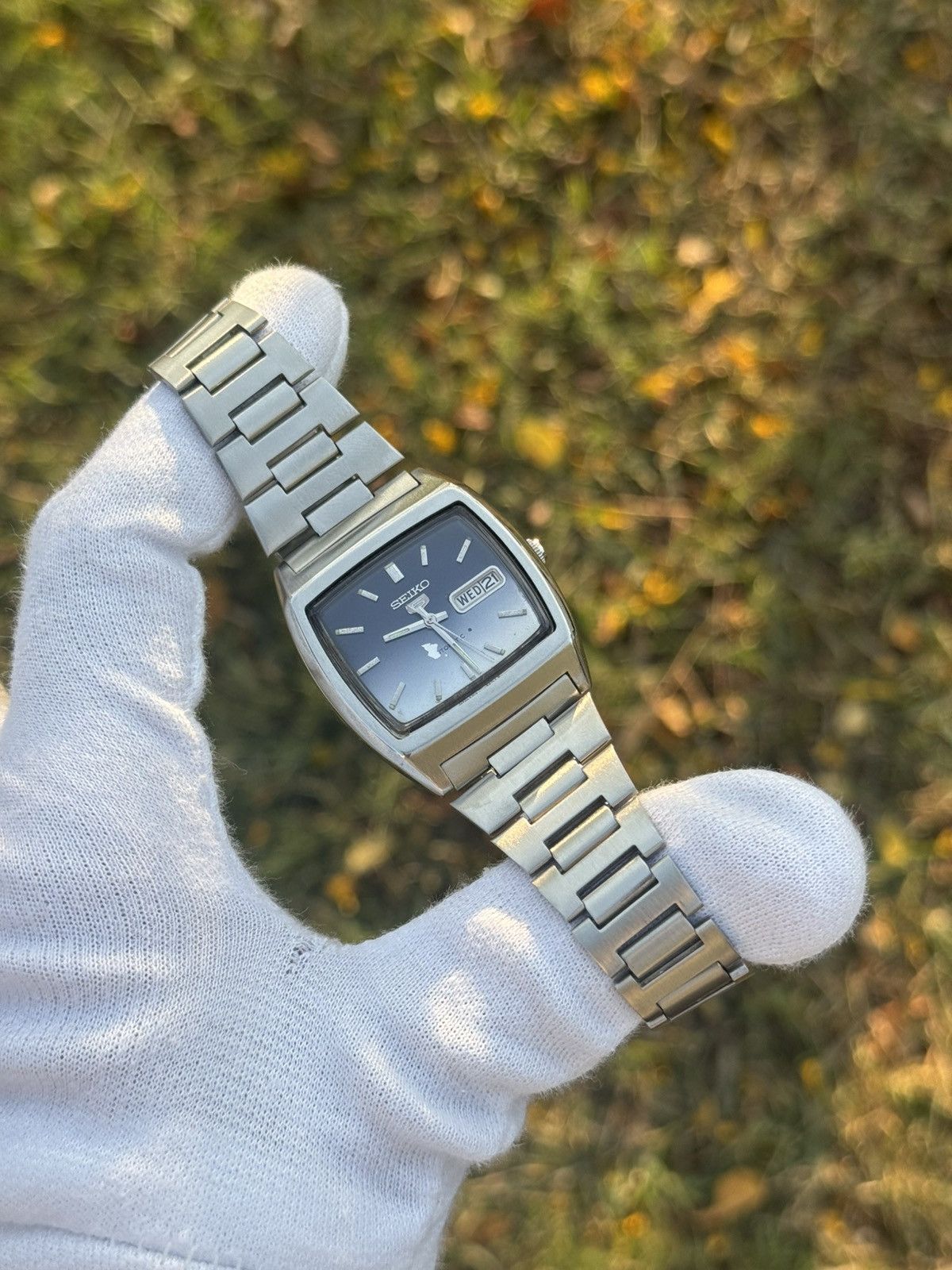 Seiko Vintage Seiko 5 Automatic 6319 – Blue Dial,Japan wrist Watch Size 36 - 4 Thumbnail