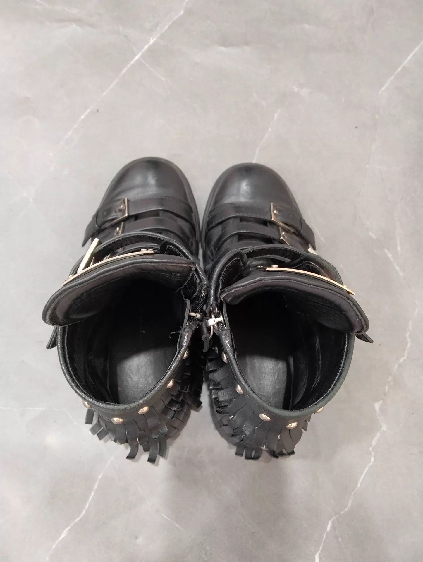 Giuseppe Zanotti GIUSEPPE ZANOTTI Black Studded High-Top Sneakers 35 Size US 4.5 / IT 34.5 - 7 Thumbnail