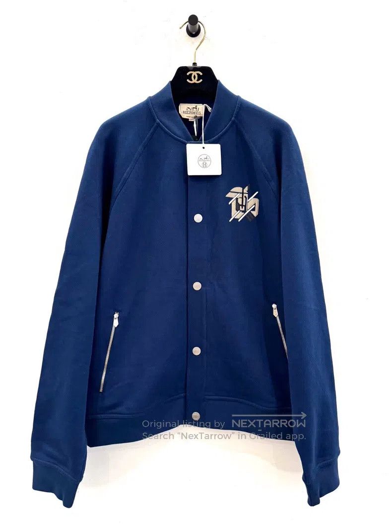 Hermes Hermes Geometric Mechanical Horse Logo Men's Dark Blue Bas Size US M / EU 48-50 / 2 - 1 Thumbnail