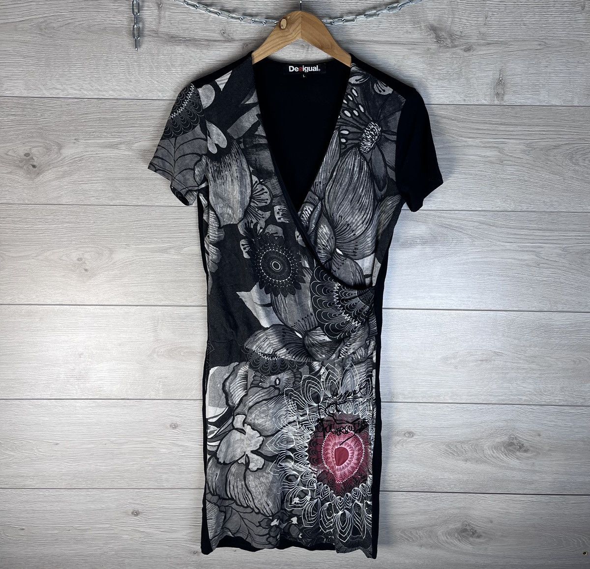 Desigual Women’s dress Desigual size L flowers Size L / US 10 / IT 46 - 1 Thumbnail