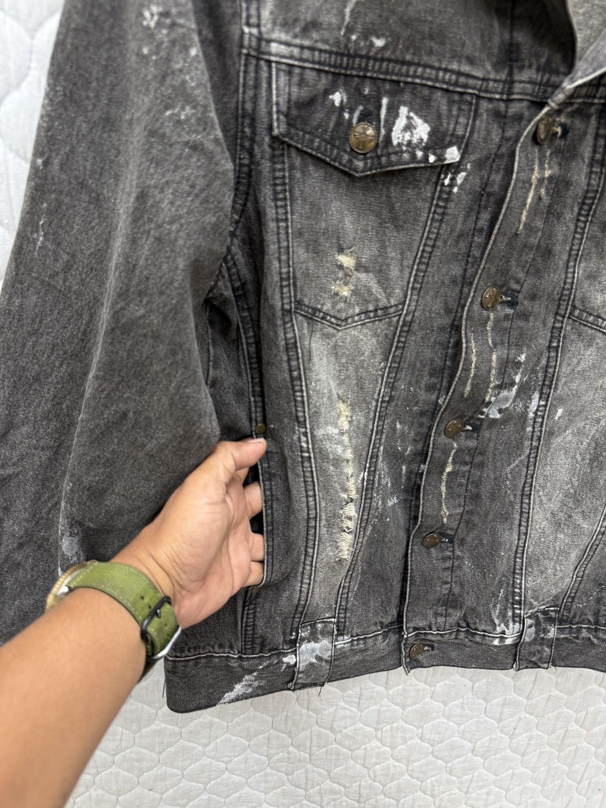 14th Addiction 💥💥🔥STEALS IN THE ATTIC DENIM JACKET Size M / US 6-8 / IT 42-44 - 17 Thumbnail