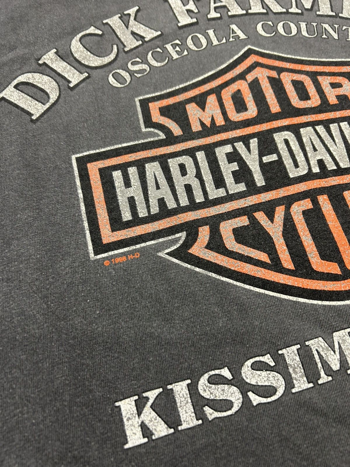 Harley Davidson × Vintage vintage 1996 Harley Davidson Dick Farmer Made in USA t-shirt Size US XL / EU 56 / 4 - 6 Thumbnail