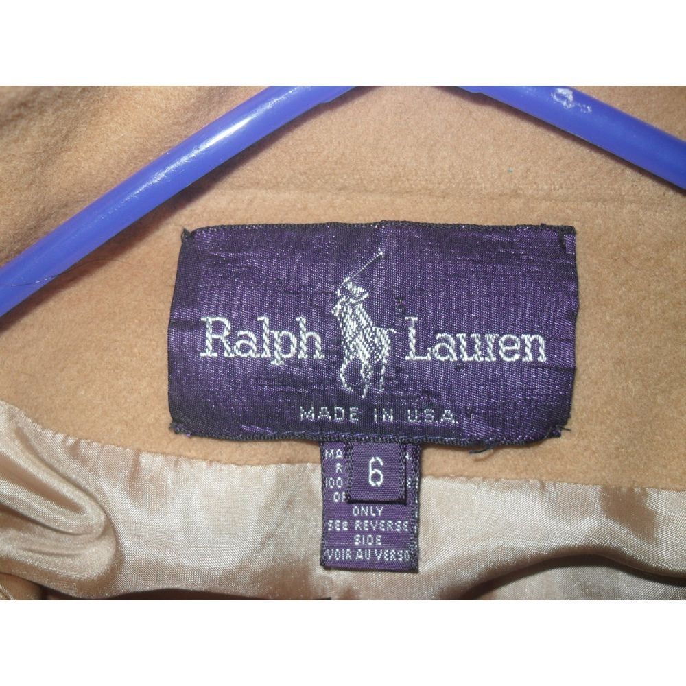 Ralph Lauren \ 80'S RALPH LAUREN CAMEL 100% CASHMERE SKIRT & JACKET SUIT Size 27" / US 4 / IT 40 - 4 Thumbnail