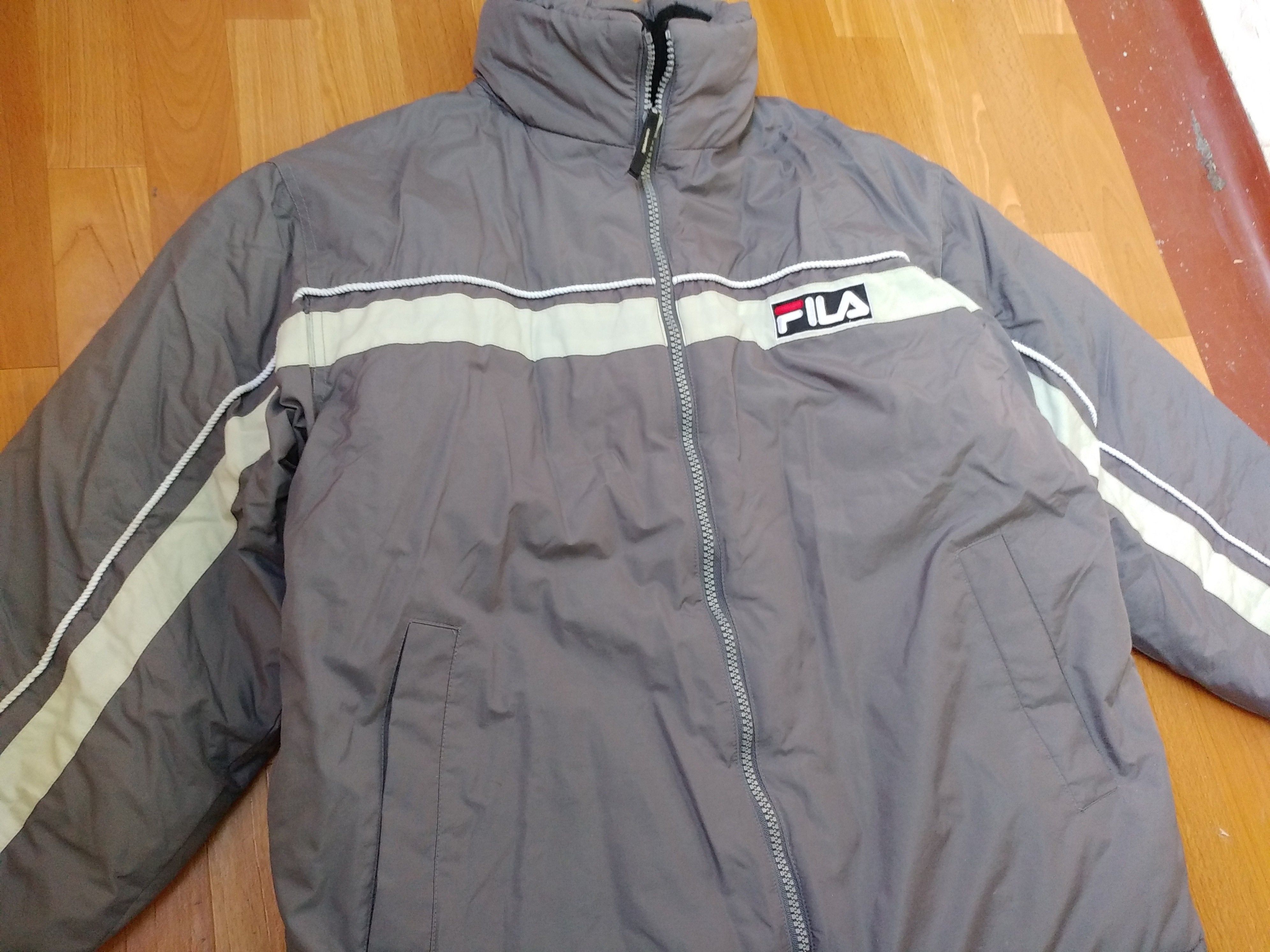 Fila FILA jacket, gray, vintage puffer, 90s hip hop, 1990s XL Size US XL / EU 56 / 4 - 5 Thumbnail