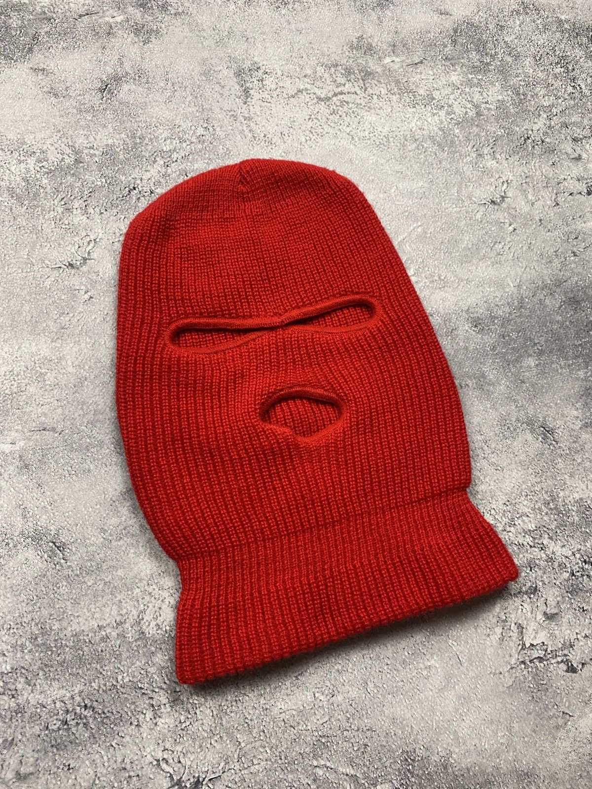Japanese Brand Balaclava Knit Red Hat Vintage Ski Mask Rare Hype Streetwear Size ONE SIZE - 2 Thumbnail