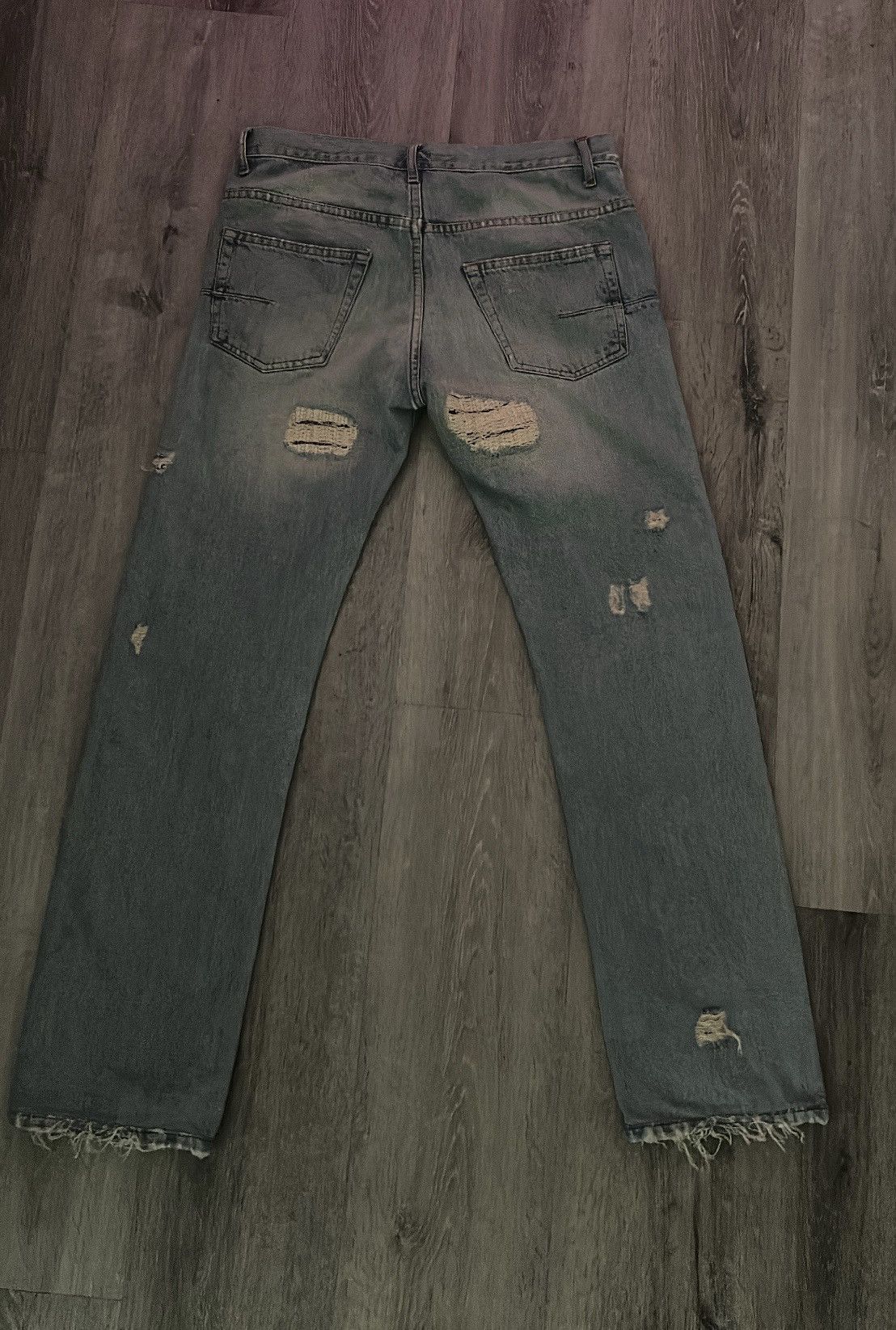 Dior SS06 Dior Homme Crash Denim Size US 29 - 2 Thumbnail