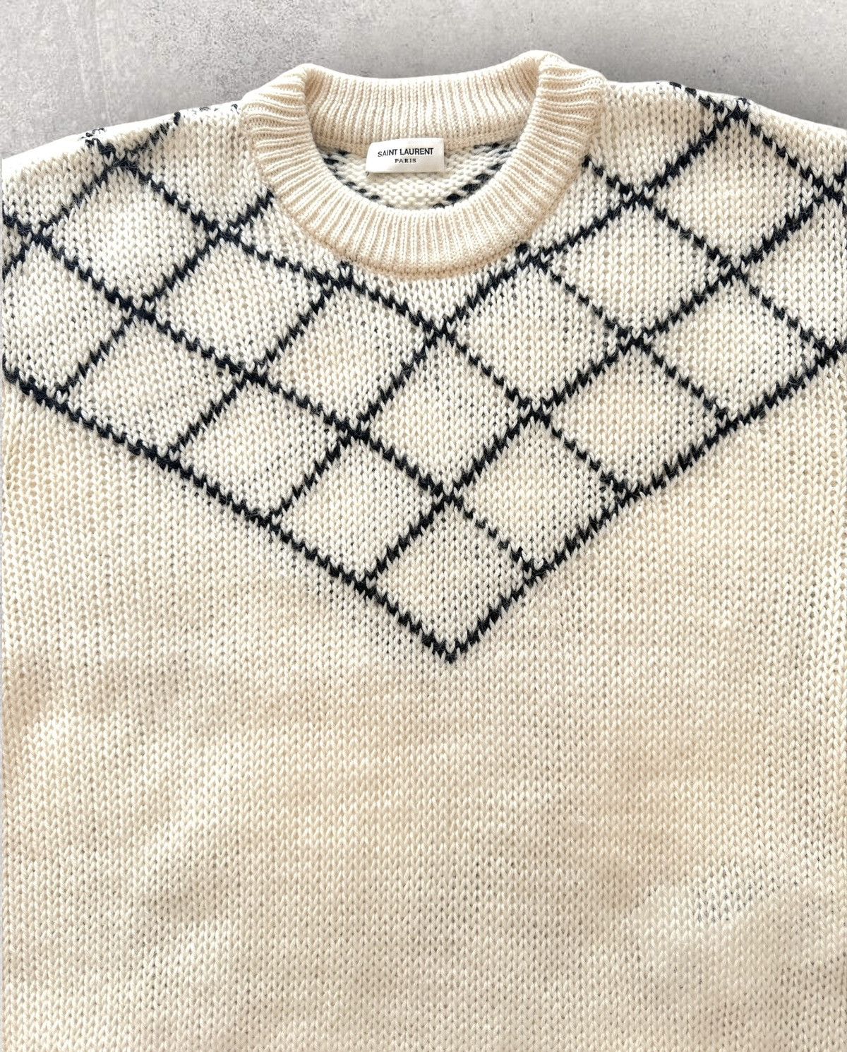 Saint Laurent Paris Saint Laurent Wool Blend Knit Sweater Size US L / EU 52-54 / 3 - 2 Thumbnail