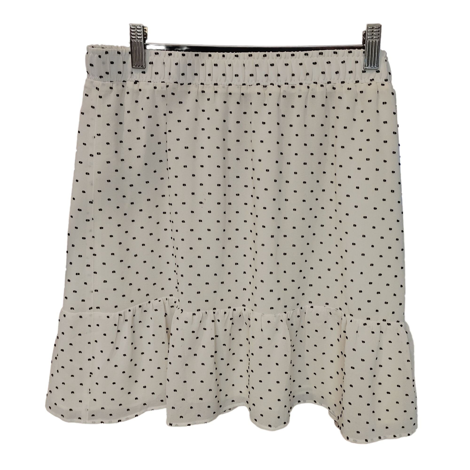 Loft Loft Petites Women's Pleated Bottom Polka Dot Skirt Large Size 34" / US 12 / IT 48 - 1 Thumbnail