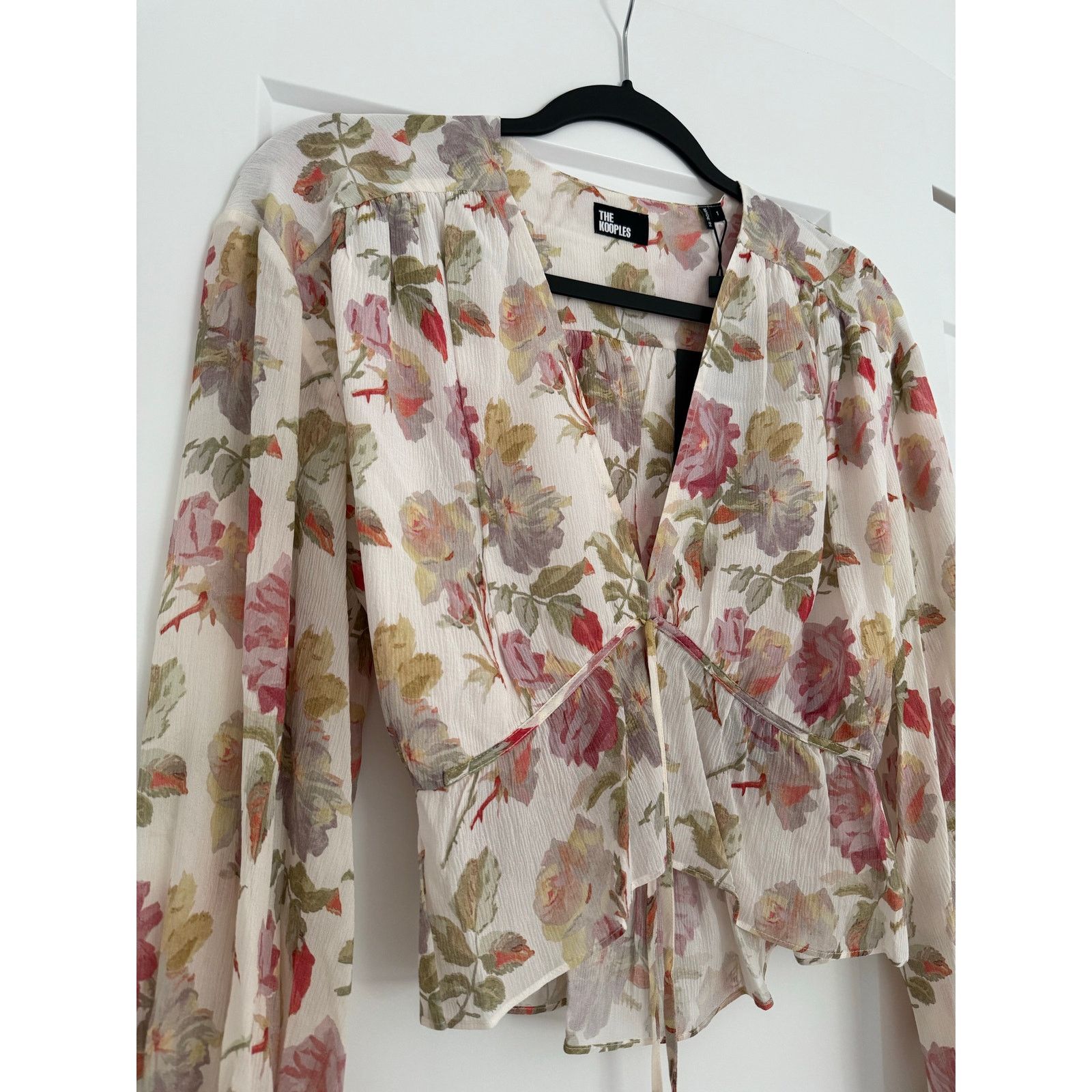 The Kooples $395 New The Kooples English Roses Silk Top - Small (1) Size S / US 4 / IT 40 - 6 Thumbnail