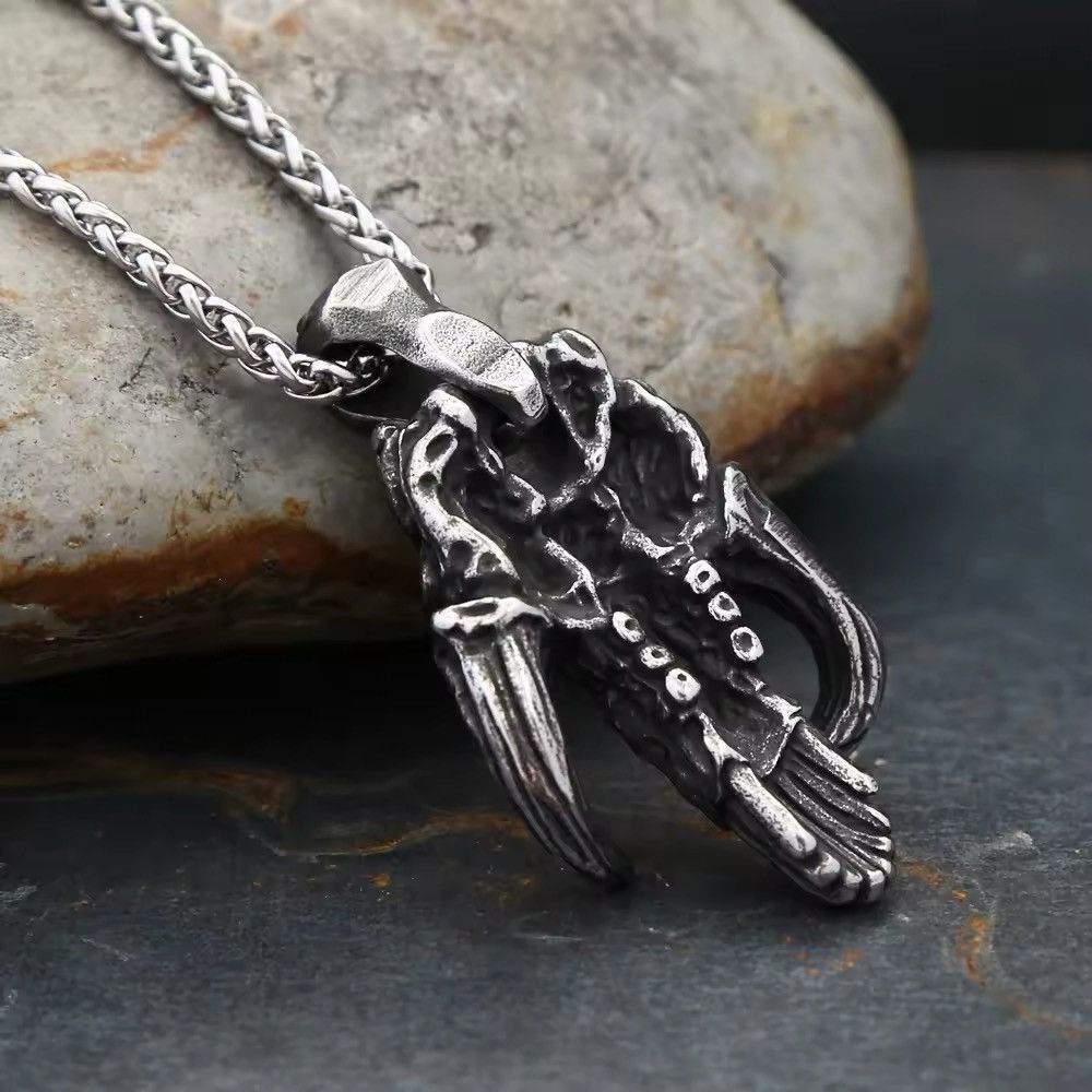 Jewelry Gothic Punisher Skull Mask Necklace Size ONE SIZE - 3 Thumbnail