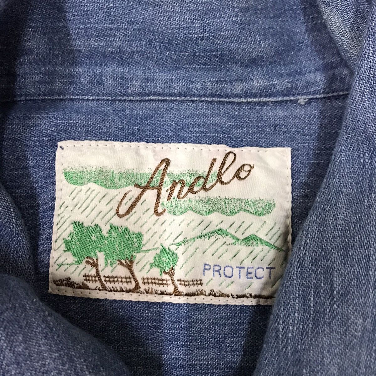 Japanese Brand Vintage Andlo Chambray Chore Jacket Denim Size US M / EU 48-50 / 2 - 2 Thumbnail