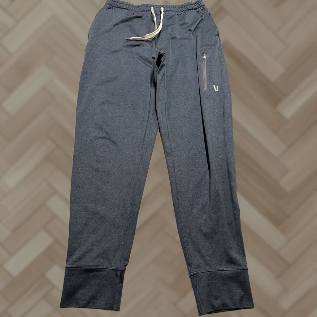 Vuori Vuori Sunday Performance Jogger Mens Medium Heather Black Drawstring Pockets Athletic Activewear Pants 28 Inseam Size US 31 - 1 Thumbnail