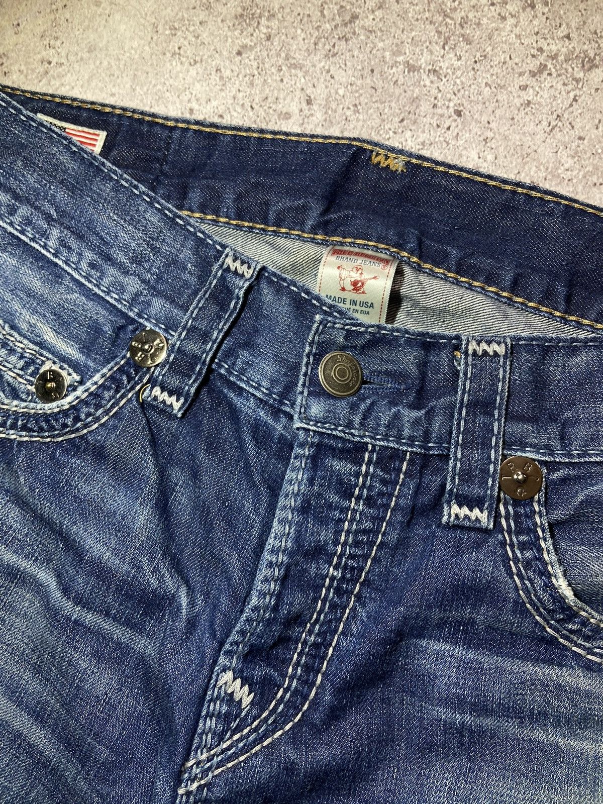 True Religion × Vintage True Religion Vintage streetwear denim Jeans Size US 32 / EU 48 - 9 Thumbnail