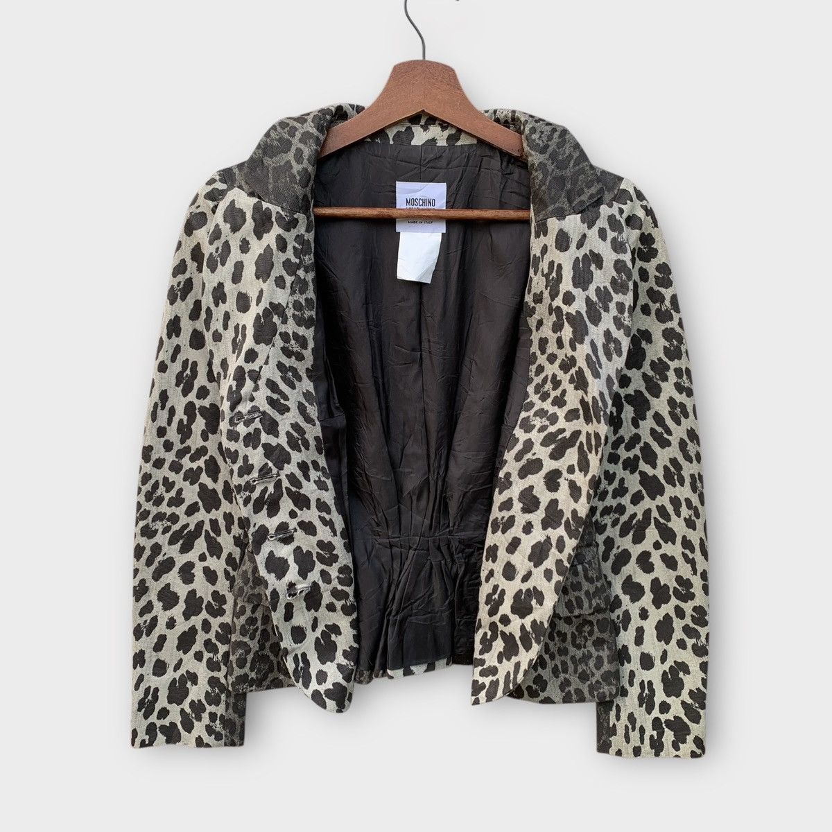 Moschino MOSCHINO CHEAPANDCHIC LEOPARD PRINTED WOMEN JACKET Size XS / US 0-2 / IT 36-38 - 7 Thumbnail