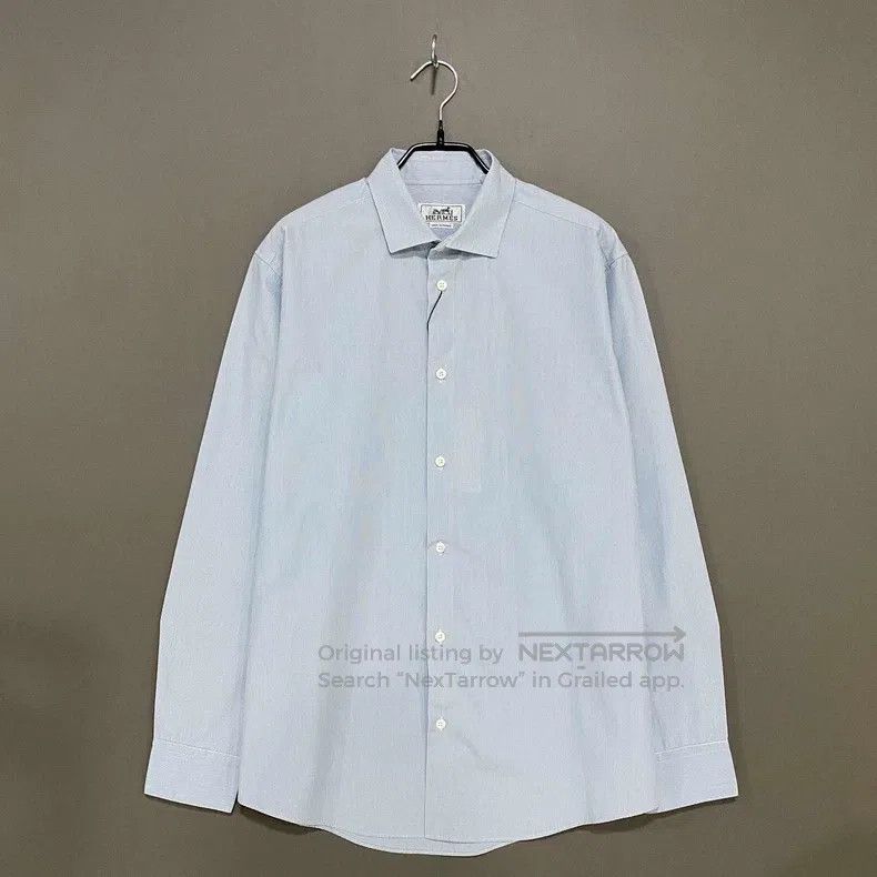 Hermes Hermes size 39 Striped Shirt Size US M / EU 48-50 / 2 - 1 Thumbnail