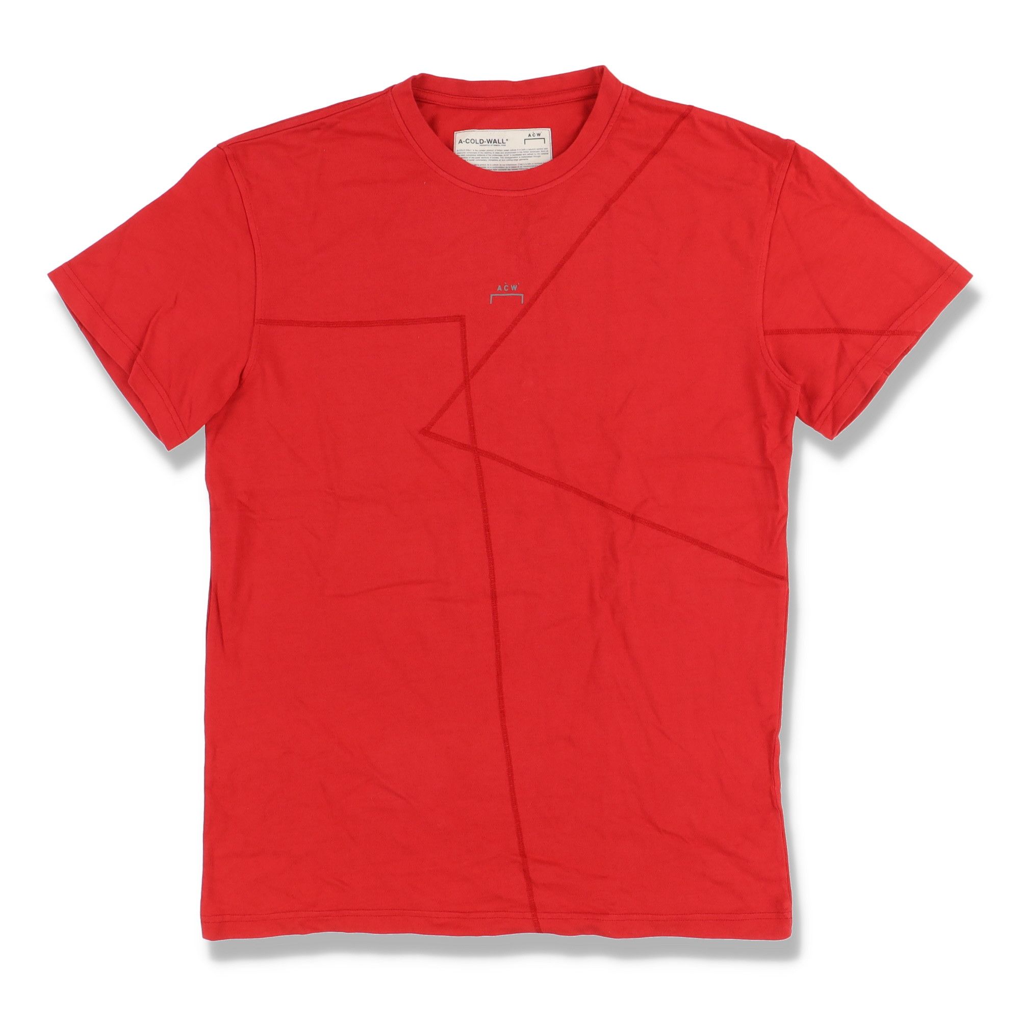A-COLD-WALL* Red Seams Detail ACW Logo T-Shirt Size US L / EU 52-54 / 3 - 1 Thumbnail