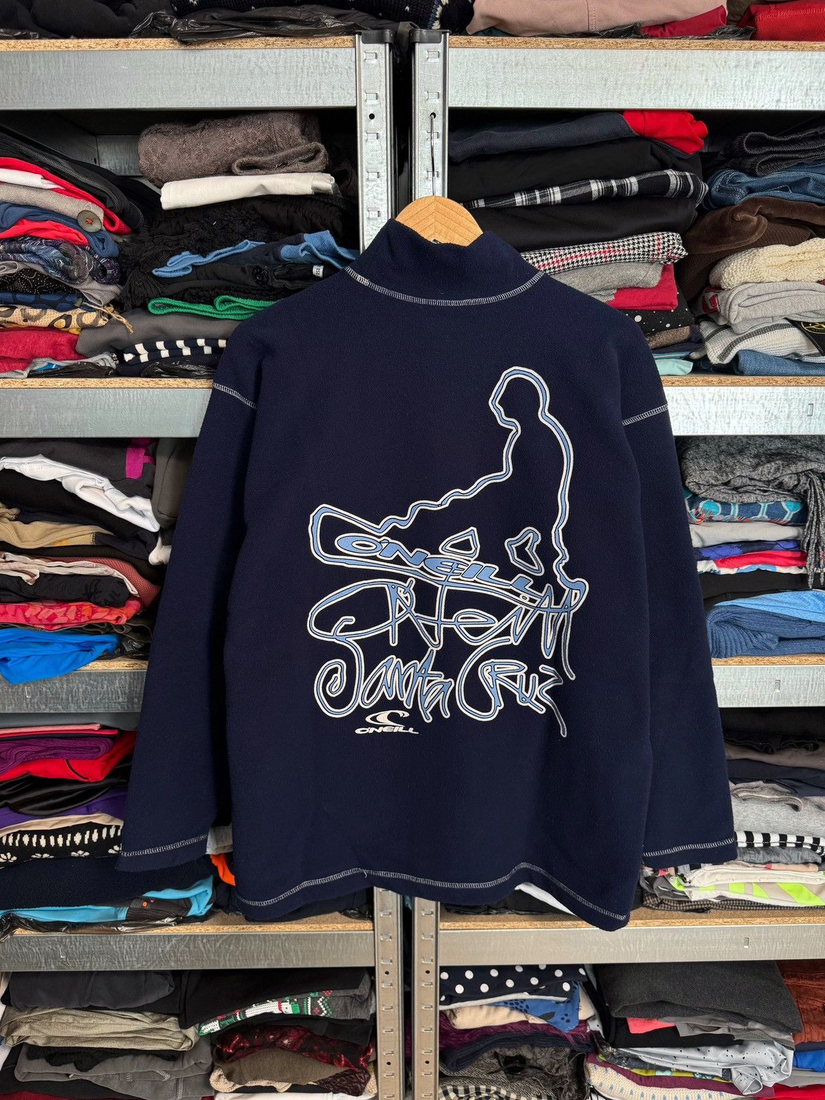O'Neill Vintage O’Neill Fleece Big Logo Back Jacket Y2K Sweatshirt Size US M / EU 48-50 / 2 - 1 Thumbnail