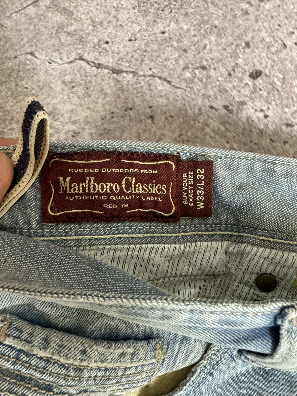 Marlboro × Marlboro Classics × Vintage Marlboro Classics Denim Jeans Size US 33 - 6 Thumbnail