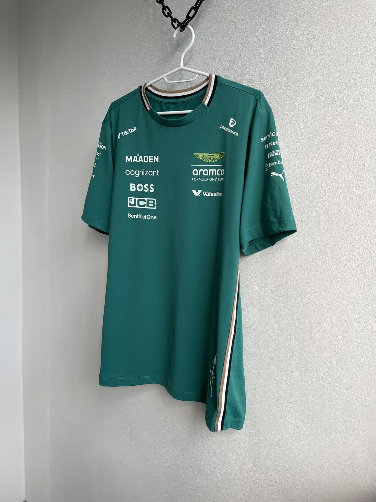 Formula 1 Aston Martin F1 Team Fernando Alonso #14 Aramco T-Shirt Tee Size US L / EU 52-54 / 3 - 11 Thumbnail