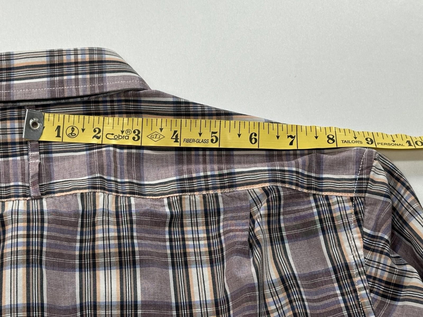 Banana Republic Banana Republic Cotton Brown Plaid Button Up Shirt Mens S Size US S / EU 44-46 / 1 - 6 Thumbnail