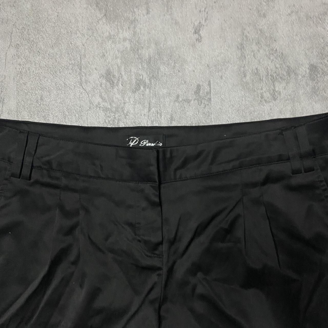 Other Black satin shorts with belt loops #glamshorts Size 32" / US 10 / IT 46 - 2 Thumbnail