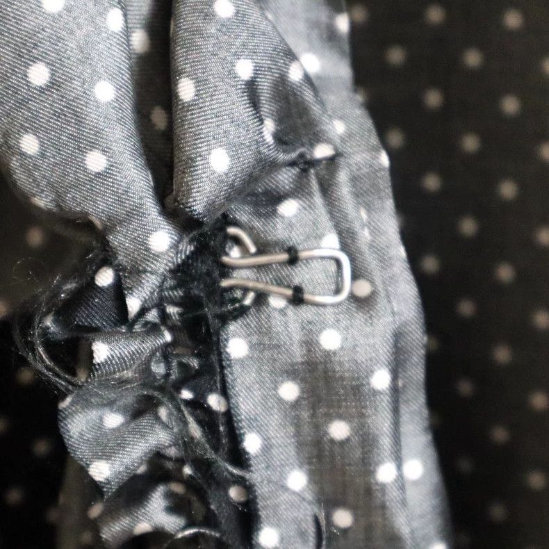 Comme des Garcons Comme Des Garcons Black Vintage Folded Polka Dot Shirt Top Size S / US 4 / IT 40 - 6 Thumbnail