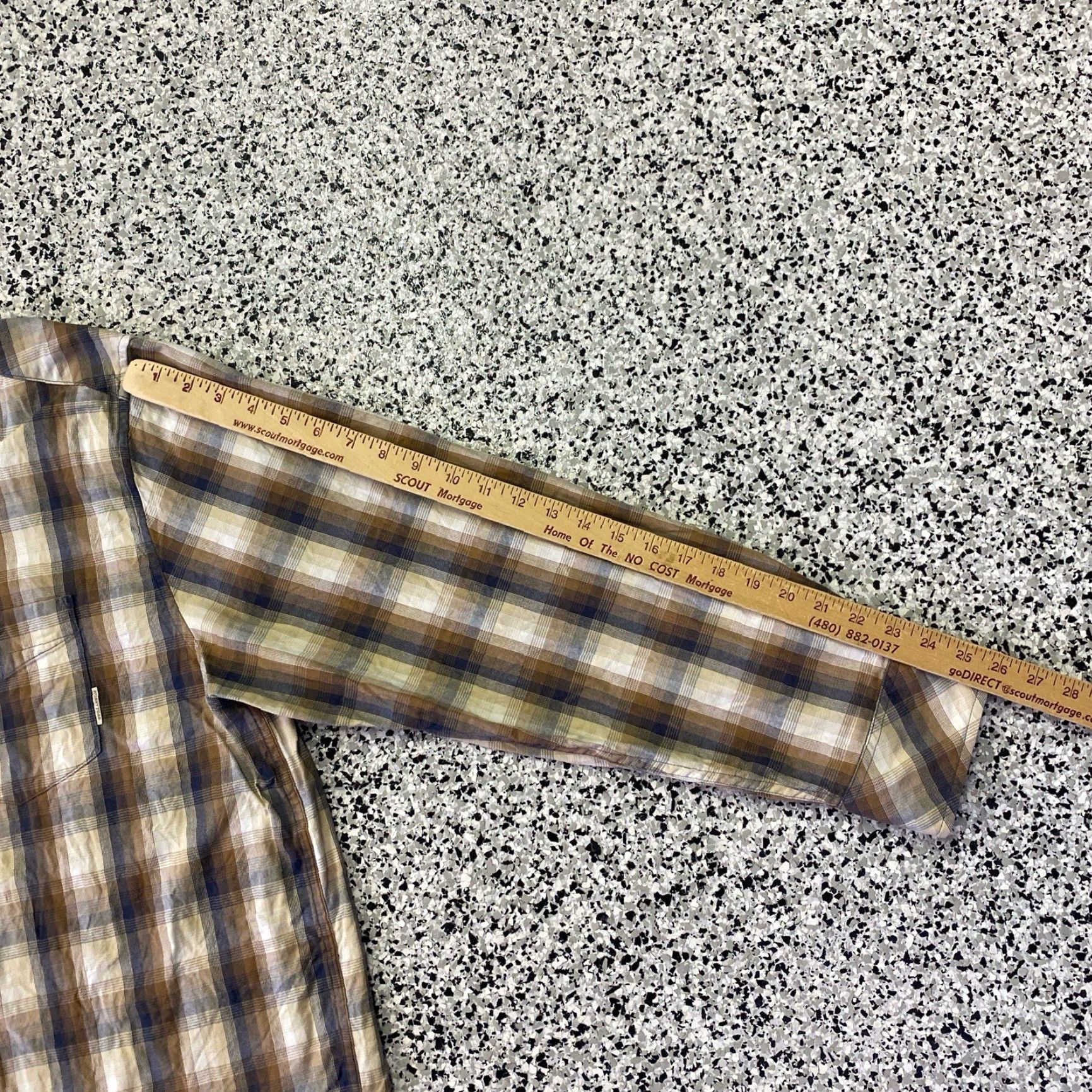 Vintage Horny Toad Button-Down Long Sleeve Men's Shirt 2XL Brown Plaid Cotton Button-Up Collared Casual Vintage No (adjust?) Size US XXL / EU 58 / 5 - 4 Thumbnail