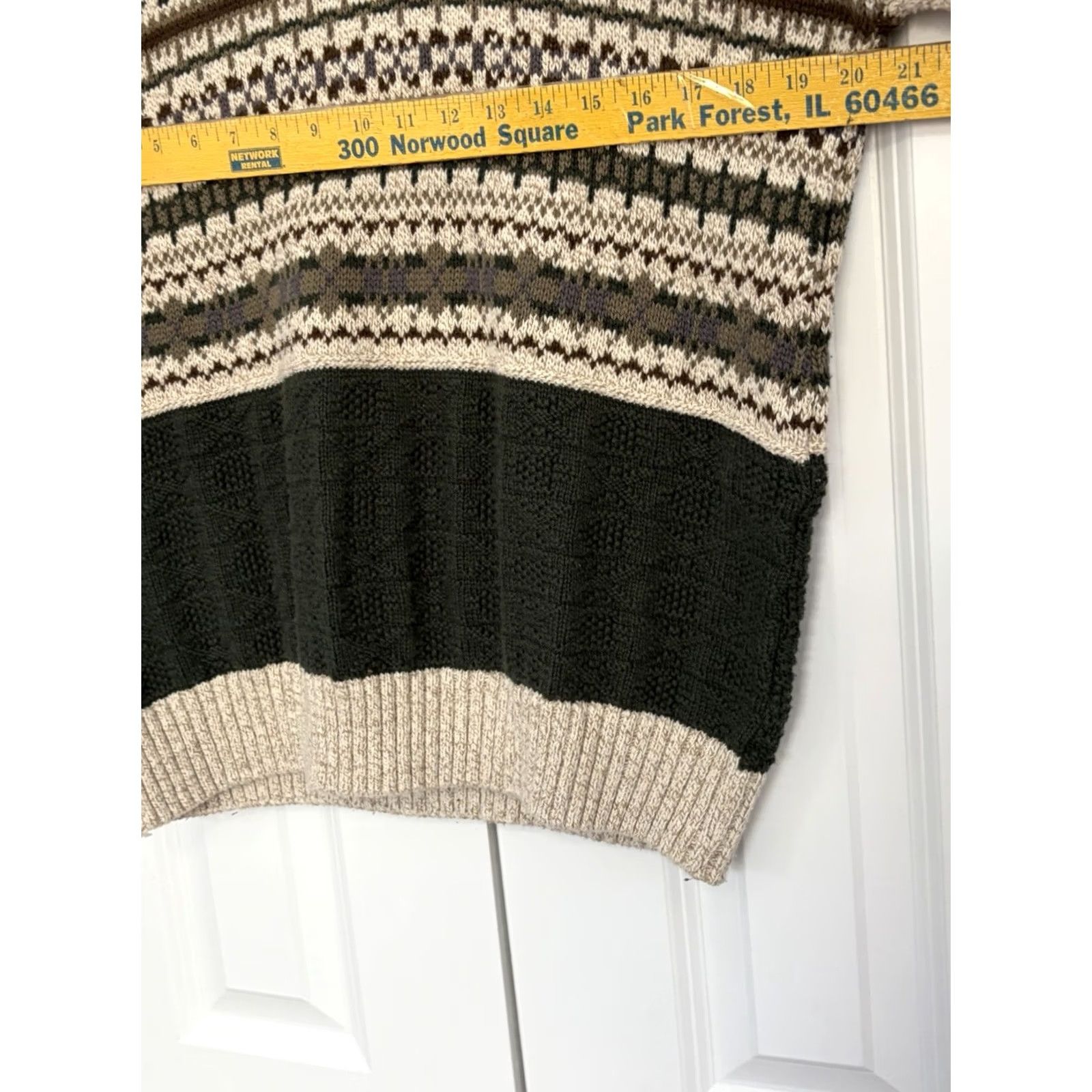 Vintage VINTAGE Northwest Territory Sweater Men M Green Textured Cotton Pullover Size US M / EU 48-50 / 2 - 3 Thumbnail