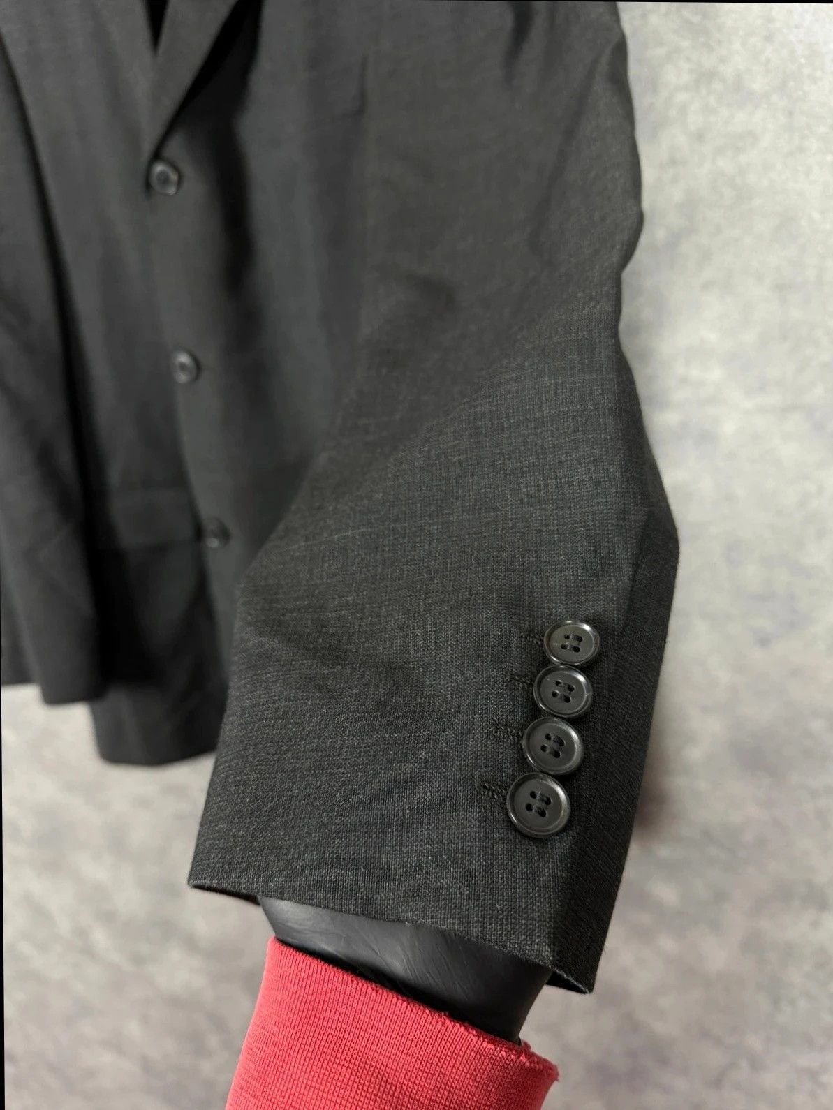 Hugo Boss Hugo Boss Virgin Wool Blazer Black Classic Size US M / EU 48-50 / 2 - 3 Thumbnail