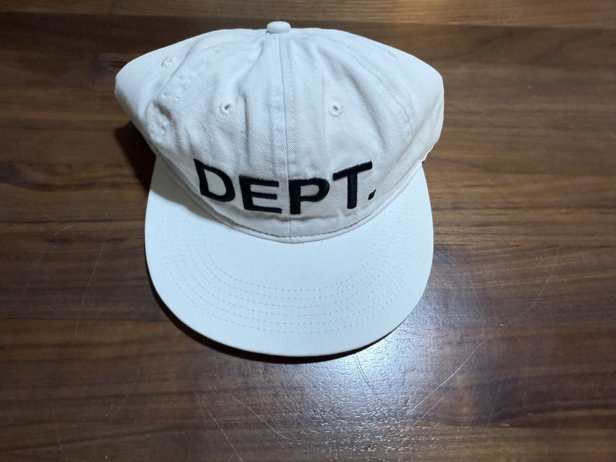 Gallery Dept. GALLERY DEPT. Logo Hat Cotton Cap Snapback White Embroidered Size ONE SIZE - 5 Thumbnail