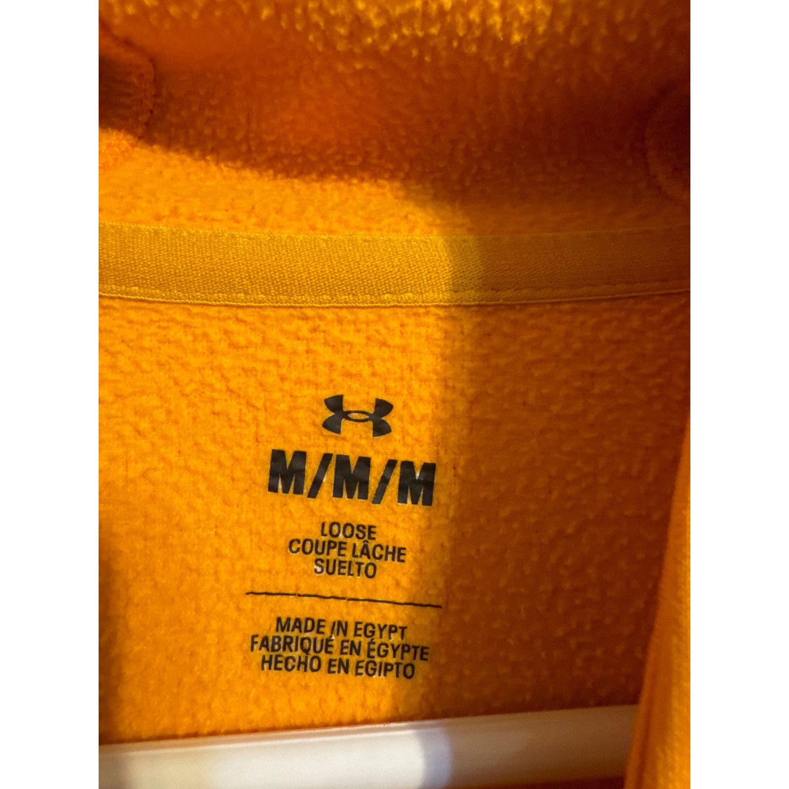 Under Armour Under Armour Yellow Hoodie Men’s Medium Loose Fit Pullover Size US M / EU 48-50 / 2 - 3 Thumbnail