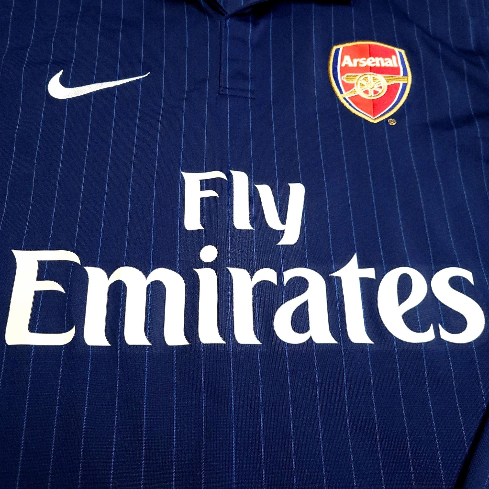 Nike Arshavin Arsenal 2009 2010 Long Sleeve Away Soccer Jersey L Size US L / EU 52-54 / 3 - 3 Thumbnail