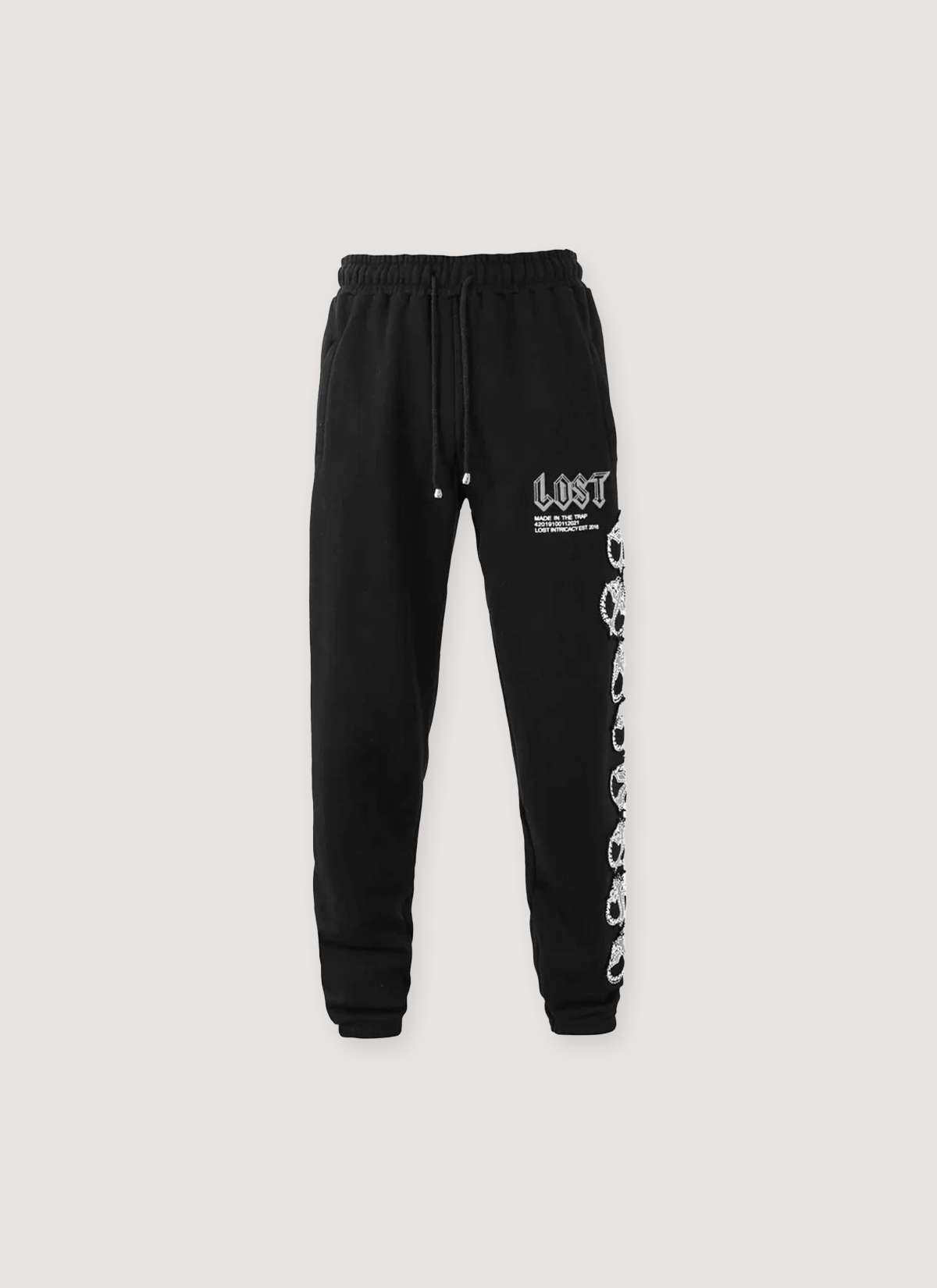 LOST INTRICACY MITT Sweatpants Black White Size US 32 / EU 48 - 1 Preview