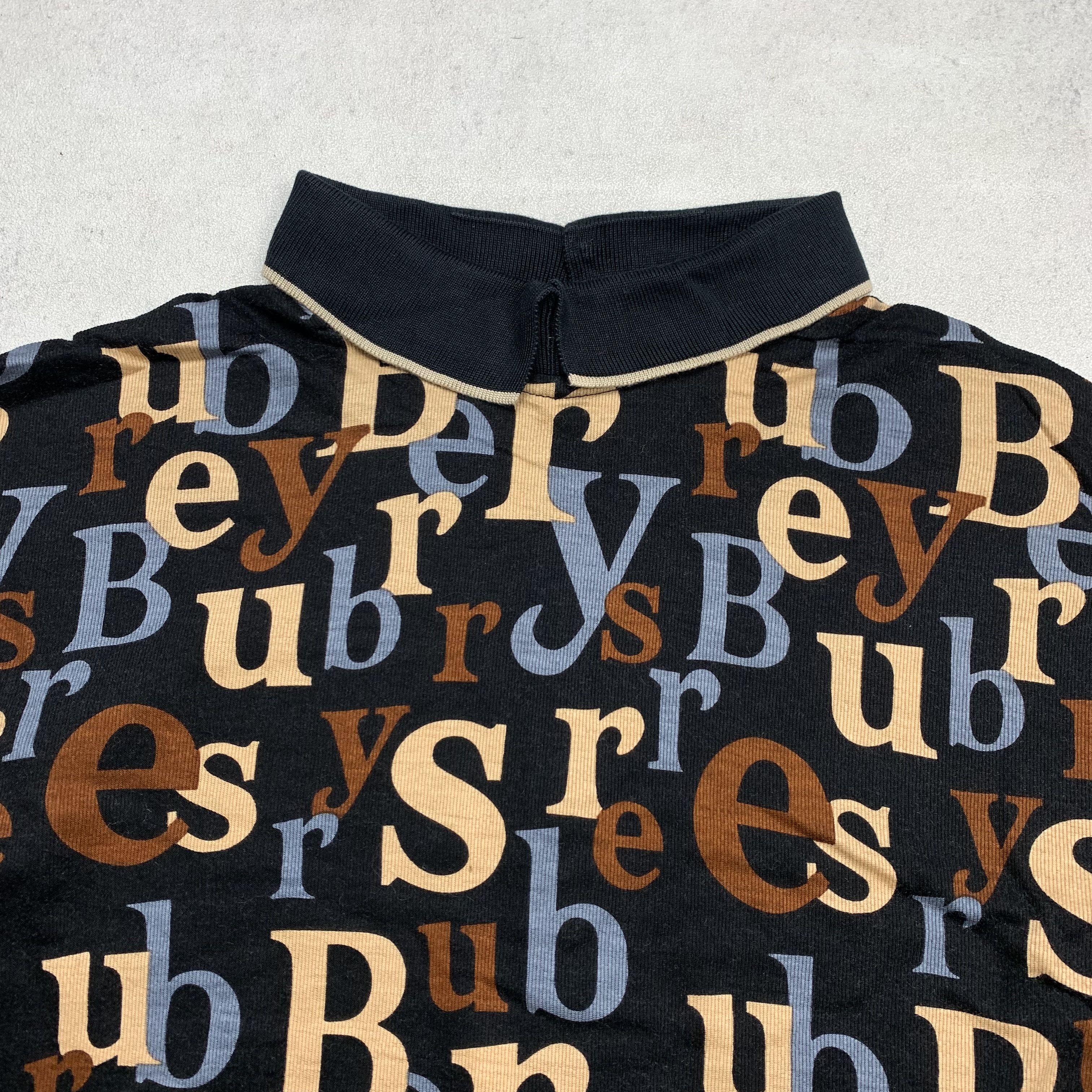 Burberry Vintage Burberry Over Print SAMPLE L/S Tshirt Size M / US 6-8 / IT 42-44 - 2 Thumbnail