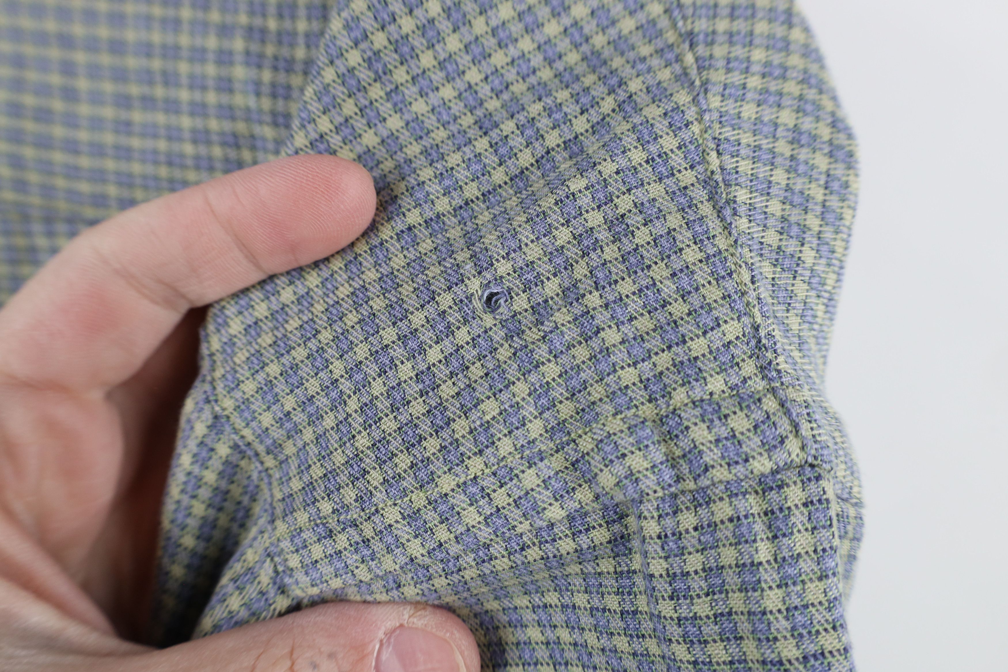 Born × Vintage Deadstock Vintage Born Linen Bamboo Button Shirt Plaid Size US M / EU 48-50 / 2 - 10 Thumbnail