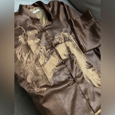 Other Ya Li XXXL Silky Jacket Blouse Kimono Long Sleeve Chinese St Size 3XL / US 20-22 - 3 Thumbnail