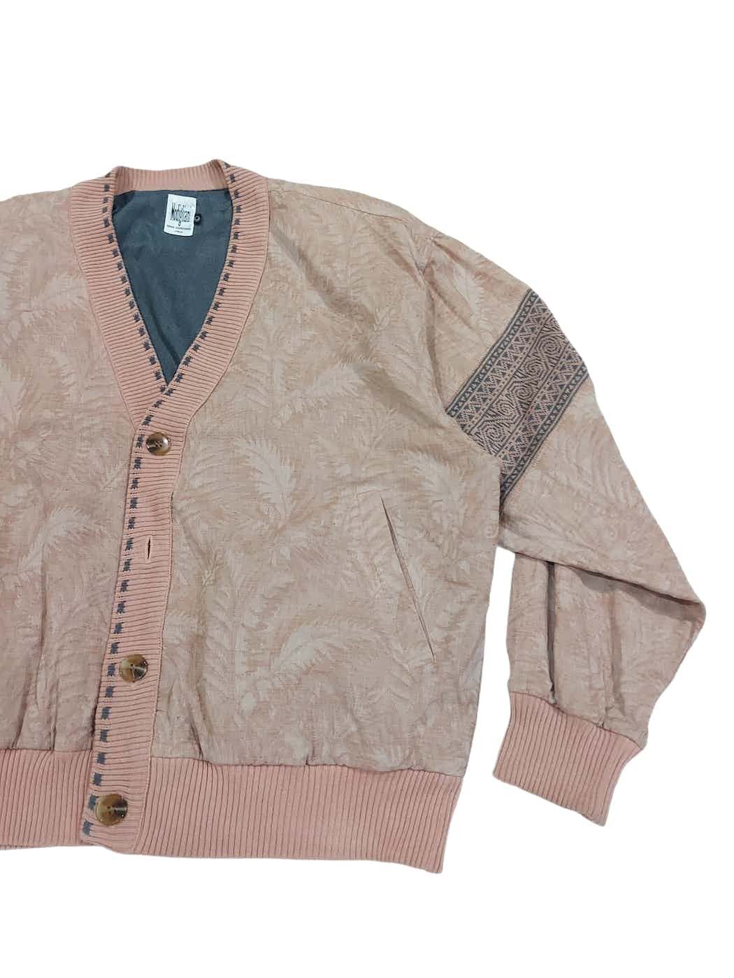 Other Rare! Vintage Modigliani Italian Designer Jacquard Cardigan Size US L / EU 52-54 / 3 - 5 Thumbnail