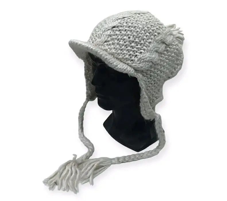 Japanese Brand Japanese Brand Vichy Knit Beanie Hat Size ONE SIZE - 1 Thumbnail