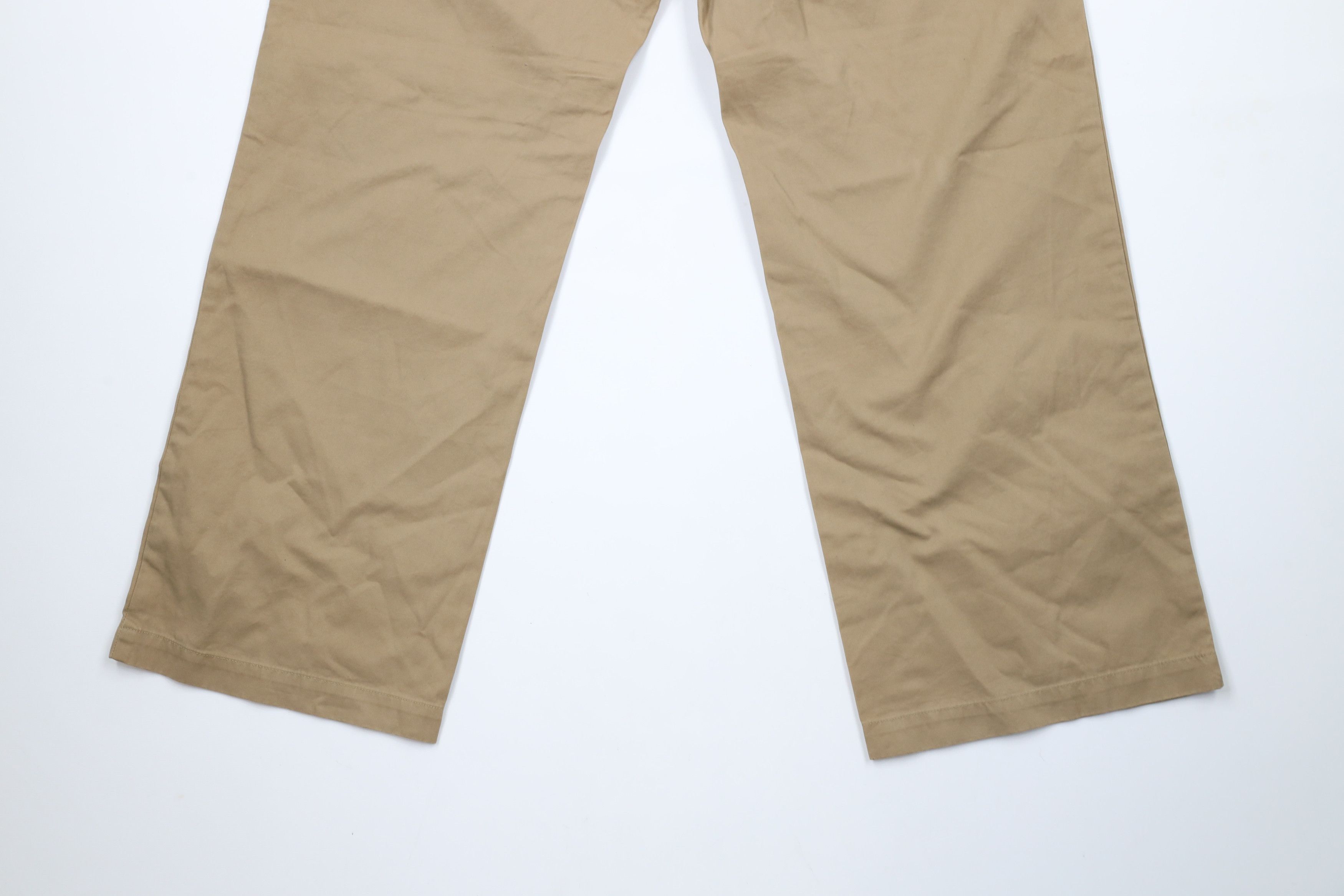 Banana Republic × Vintage New Banana Republic Relaxed Fit Wide Leg Chino Pants Brown Size US 35 - 11 Thumbnail