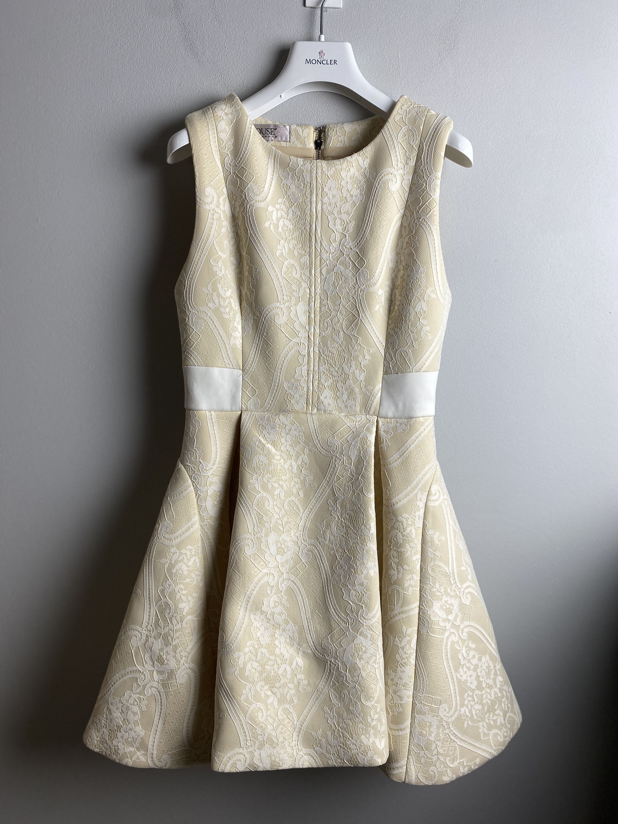 House of CB lace dress heavy party formal