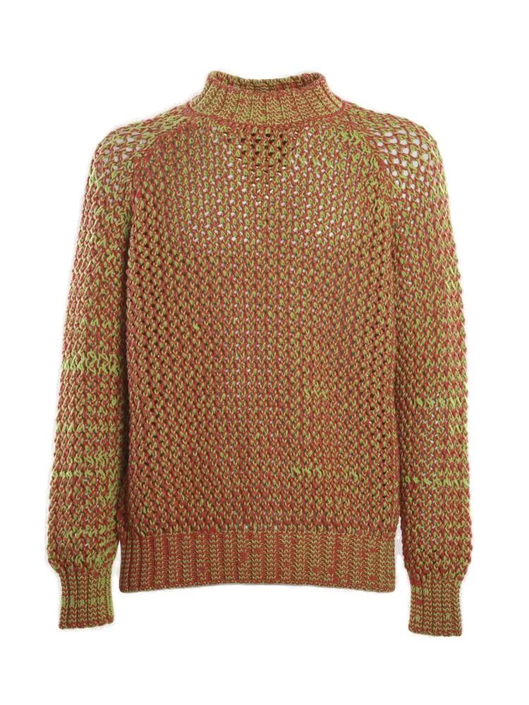 Sunnei o1mle0424 Crewneck Sweater in Brown Size US XL / EU 56 / 4 - 1 Thumbnail