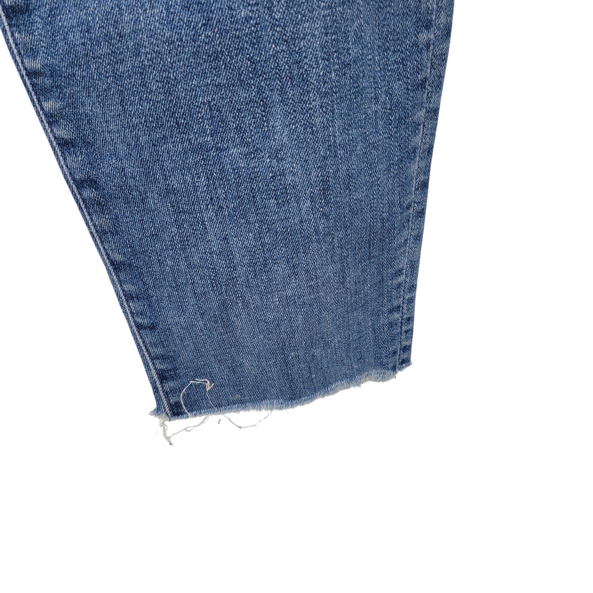 MOTHER Mother The Stunner Ankle Fray Graffiti Girl Jeans 29 Medium Size 29" - 8 Thumbnail