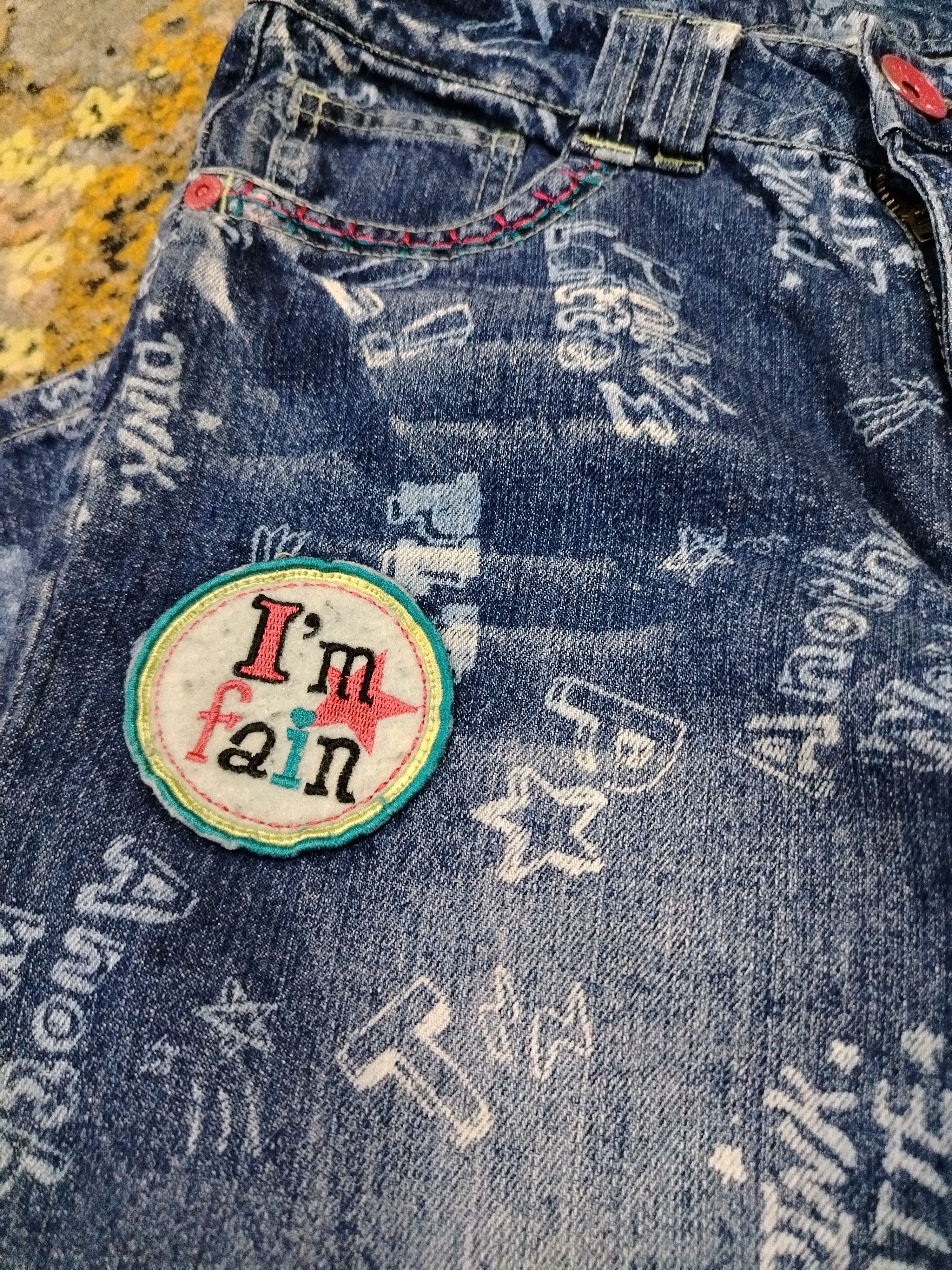 Other Pink Latte over print patch denim Size 30" / US 8 / IT 44 - 6 Thumbnail